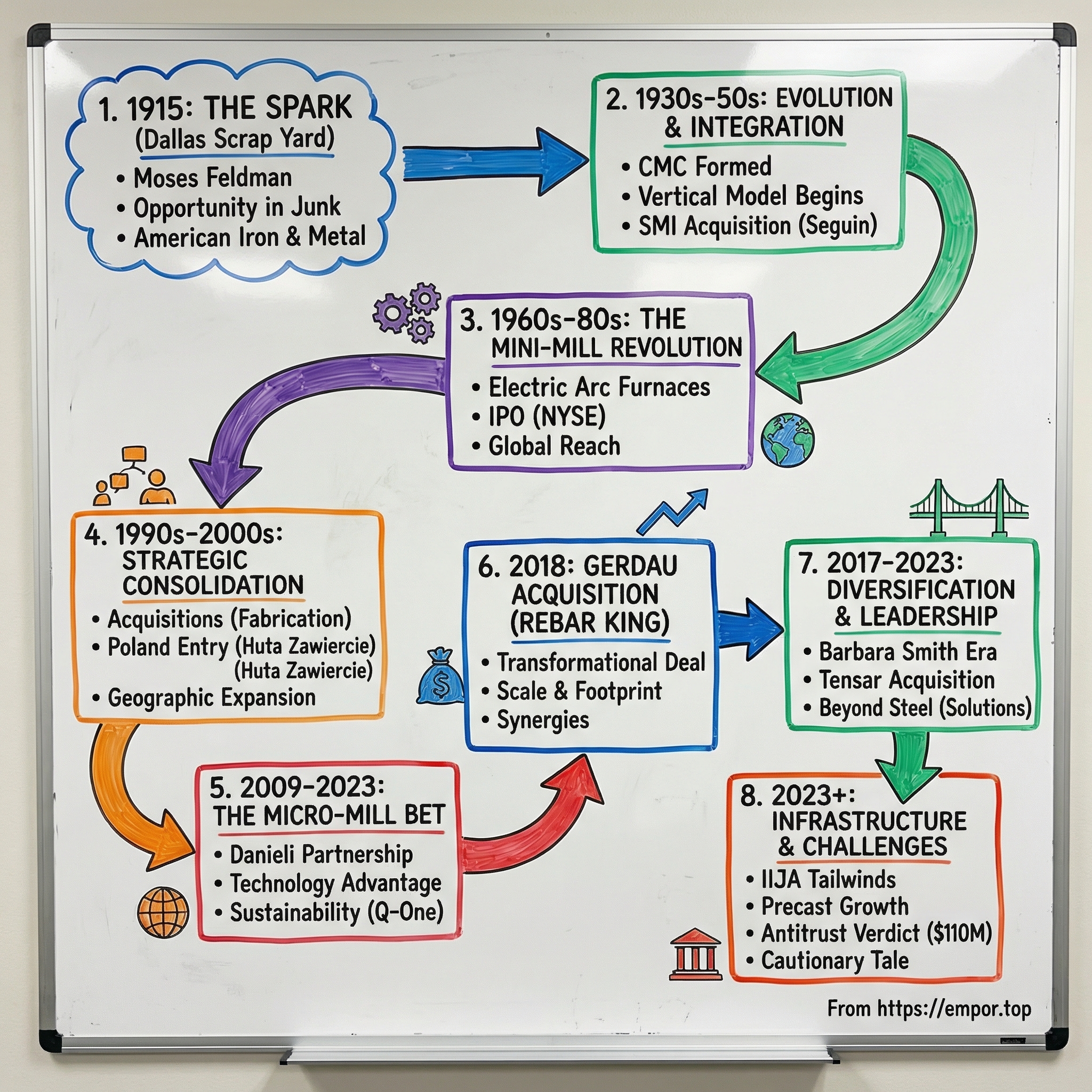 Commercial Metals visual story map
