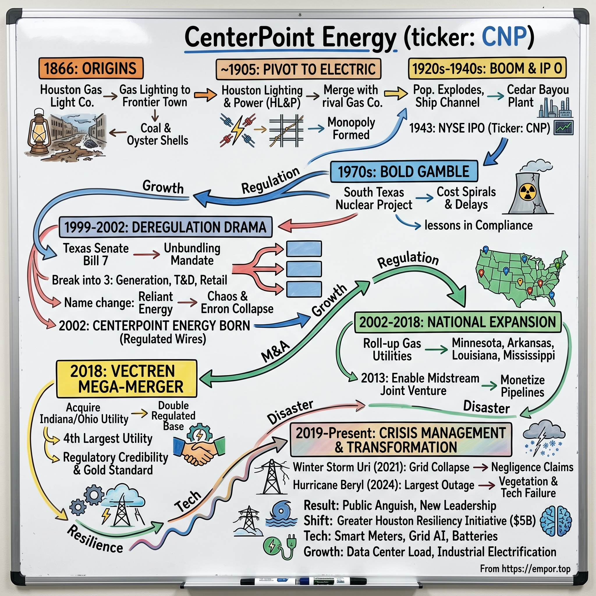 CenterPoint Energy visual story map
