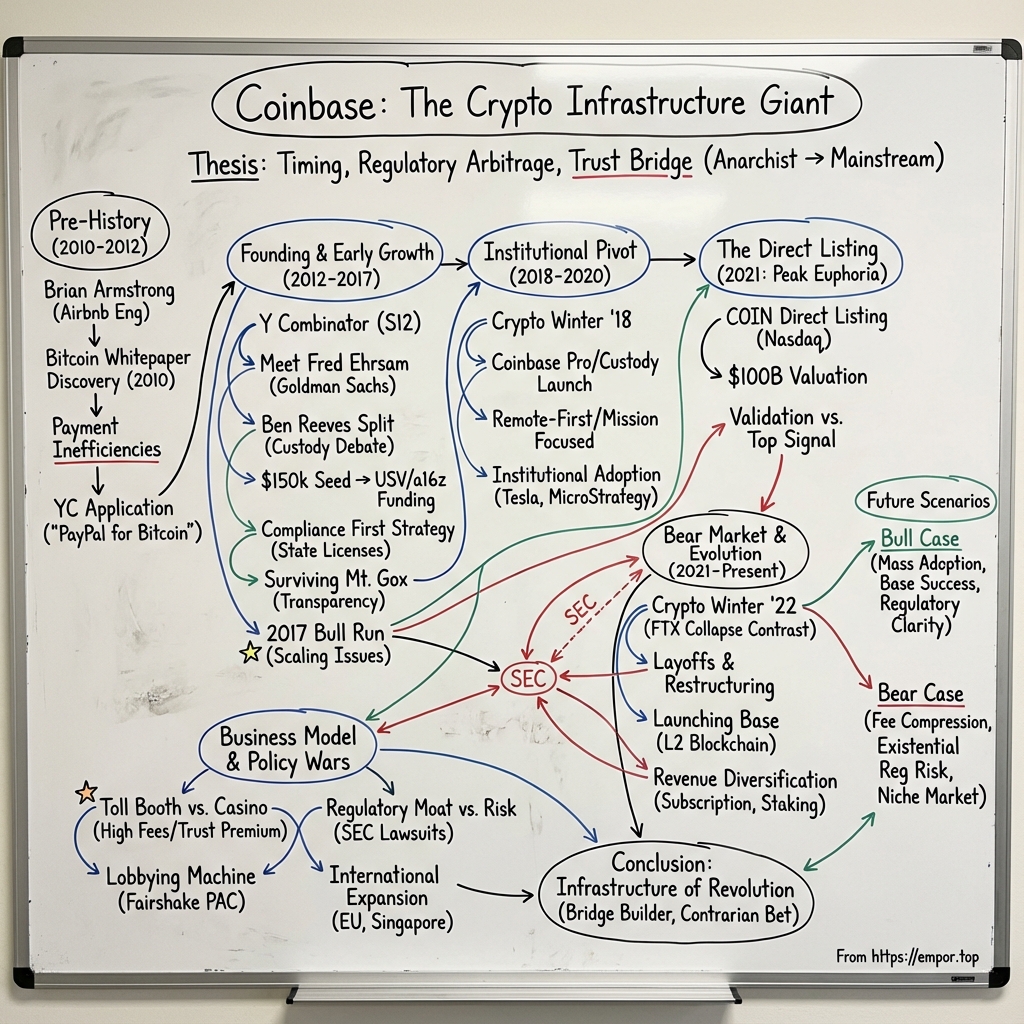 Coinbase Global visual story map