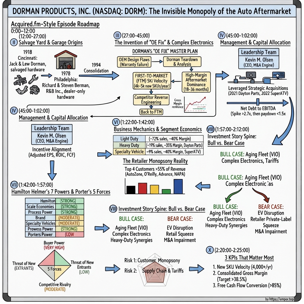 Dorman Products visual story map