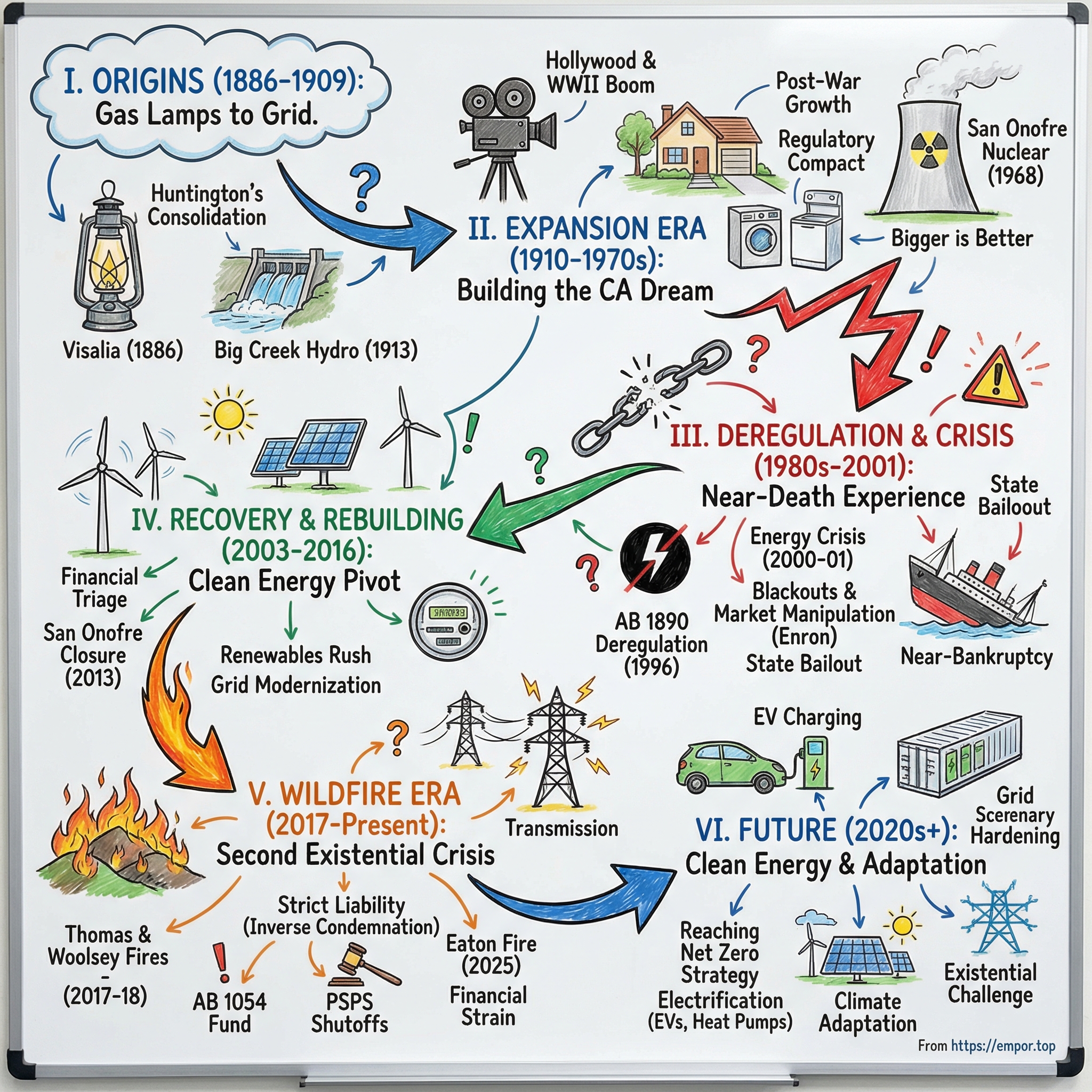 Edison International visual story map