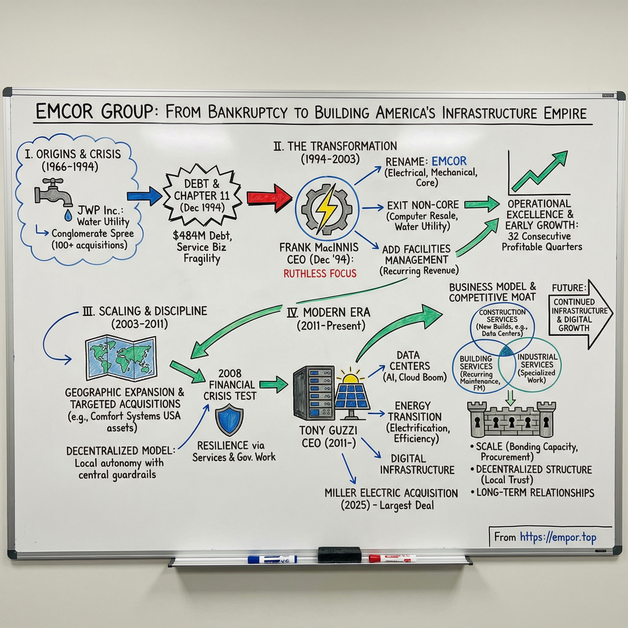 EMCOR Group visual story map