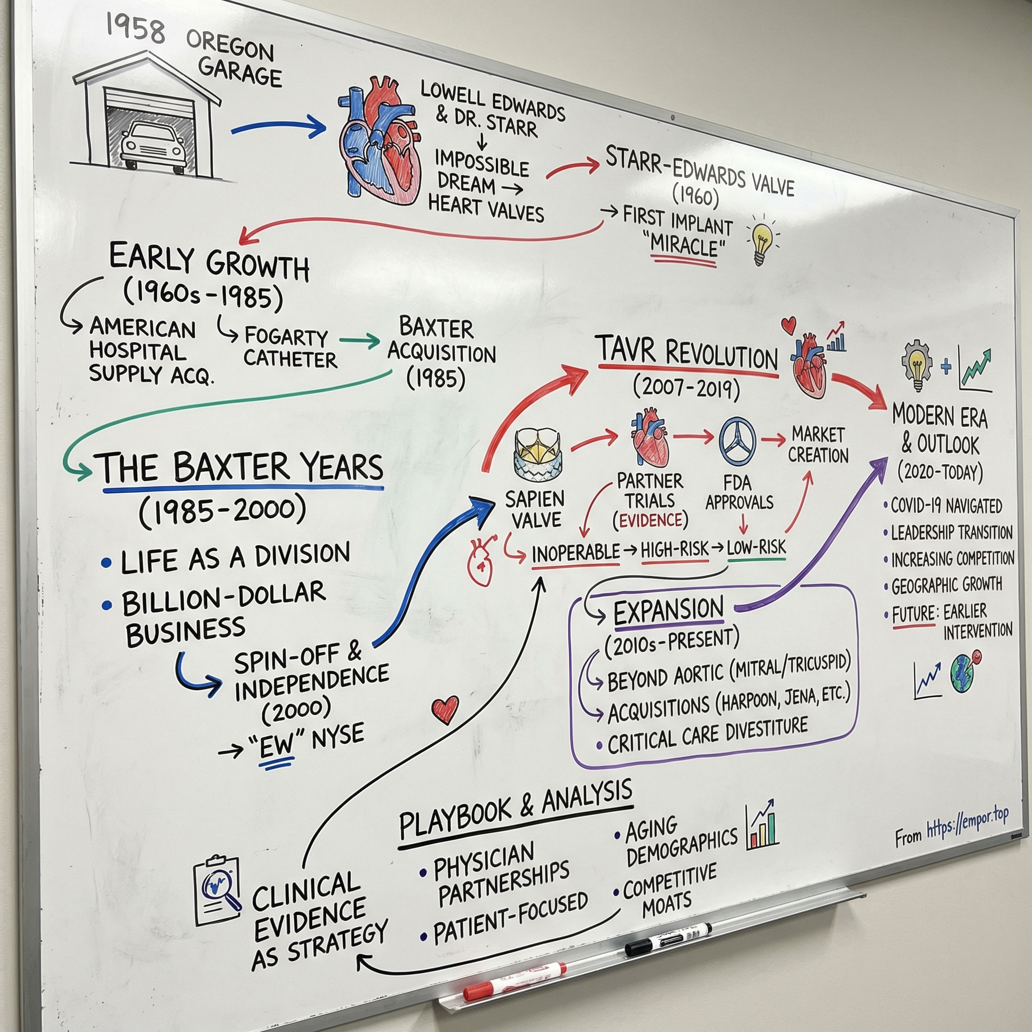Edwards Lifesciences visual story map