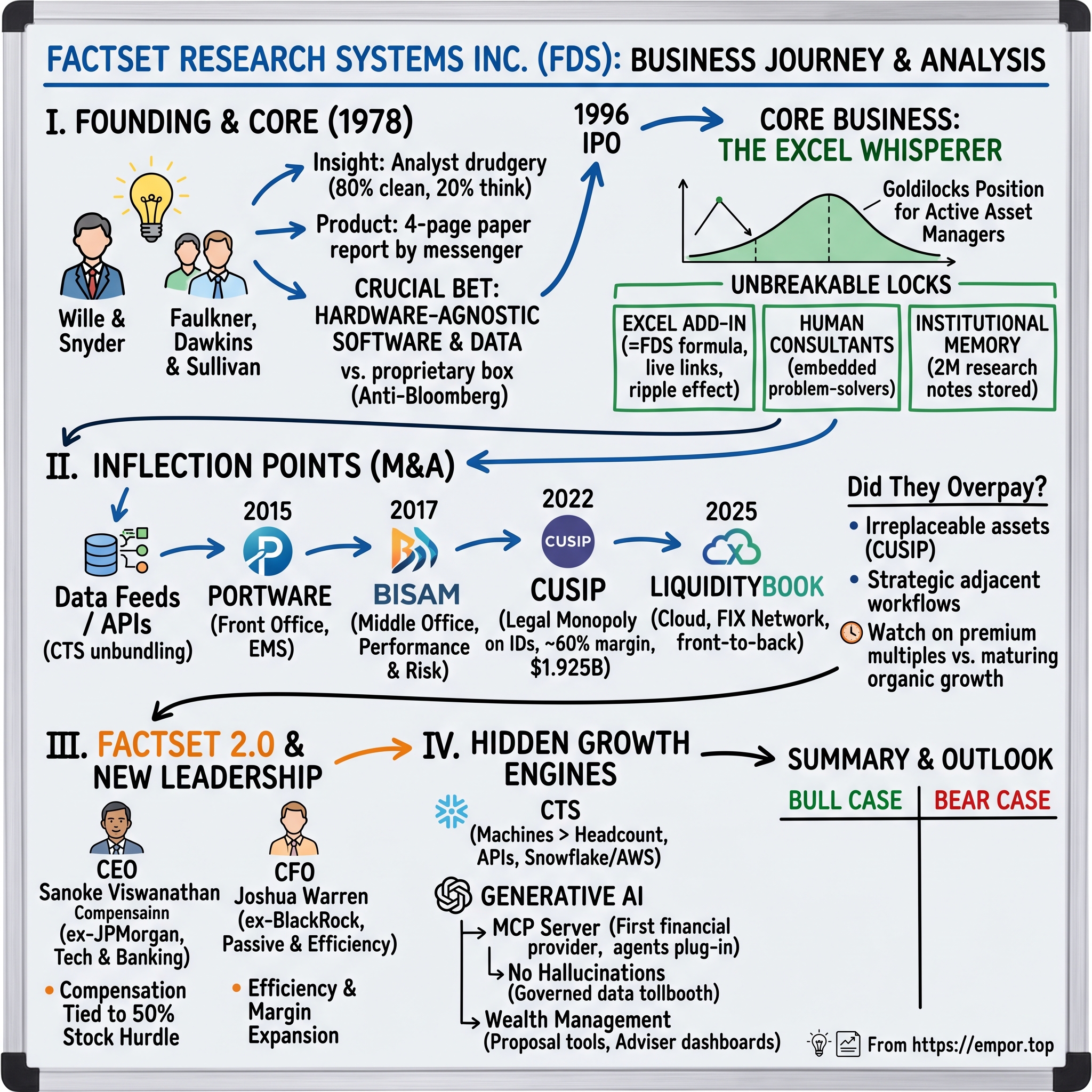 FactSet Research Systems visual story map