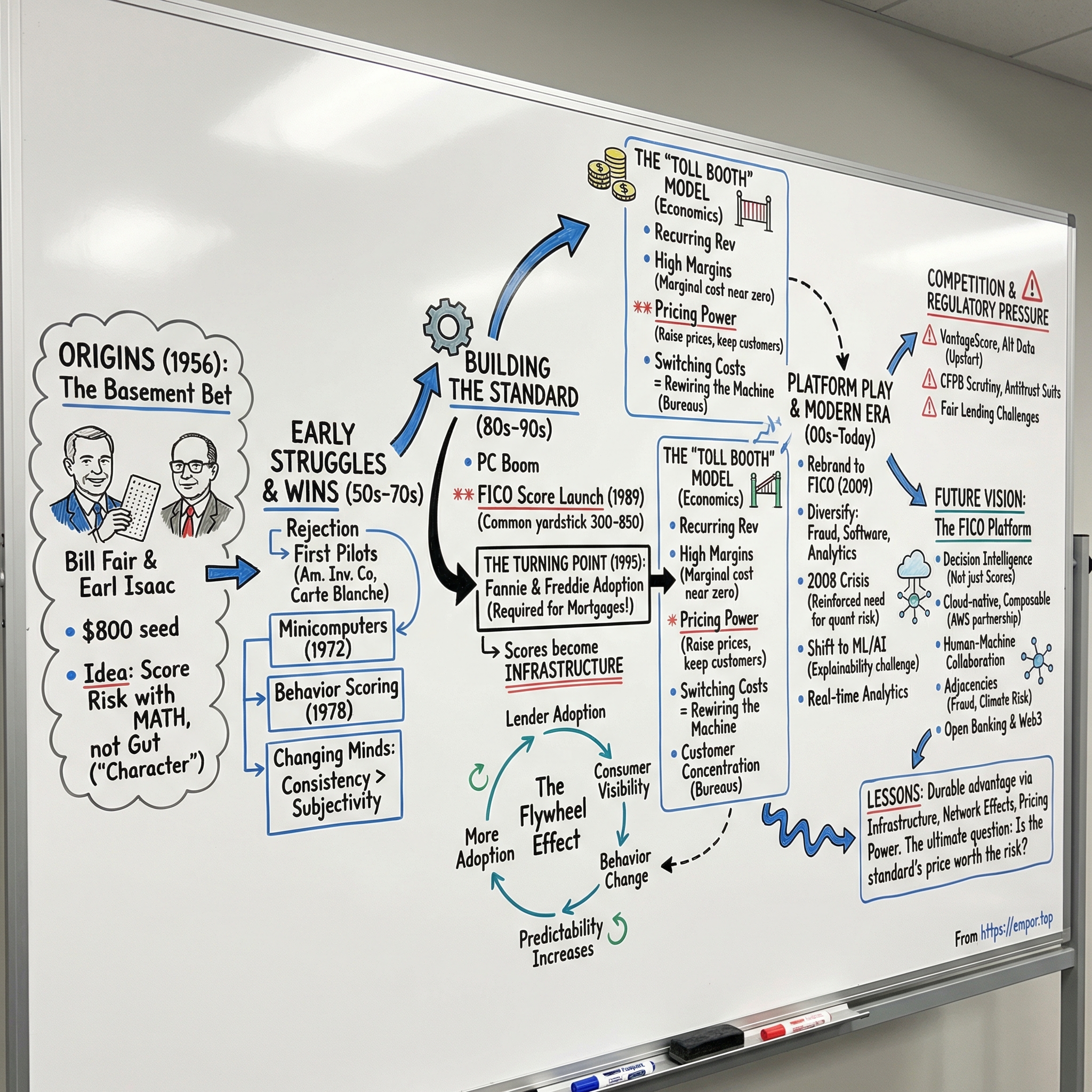 Fair Isaac visual story map