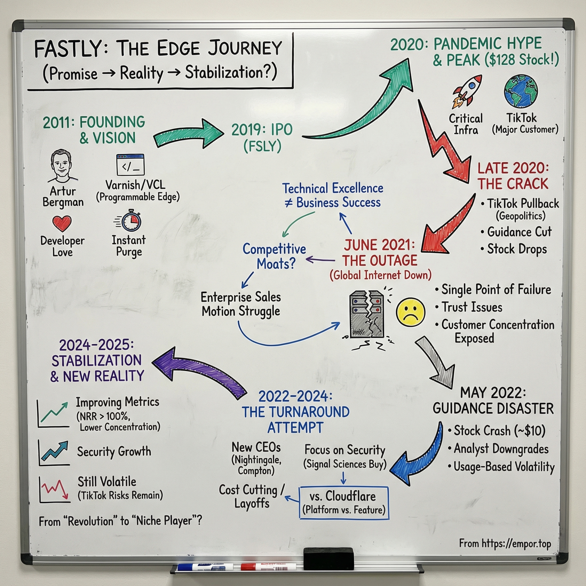 Fastly visual story map