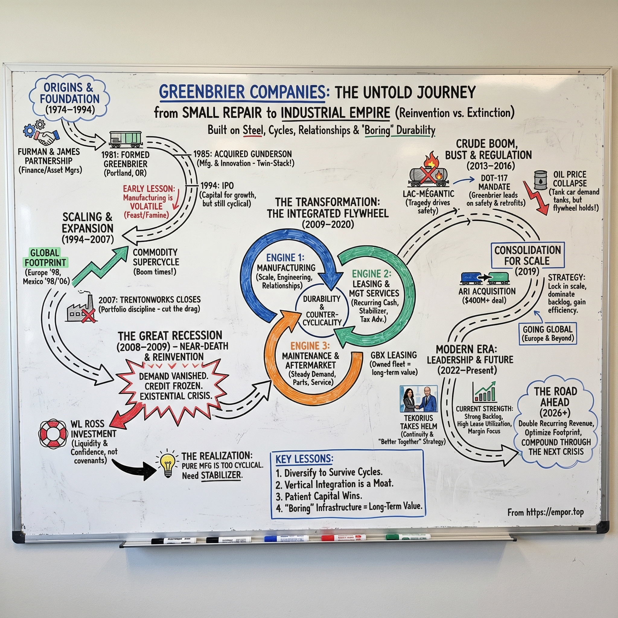 Greenbrier Cos. visual story map
