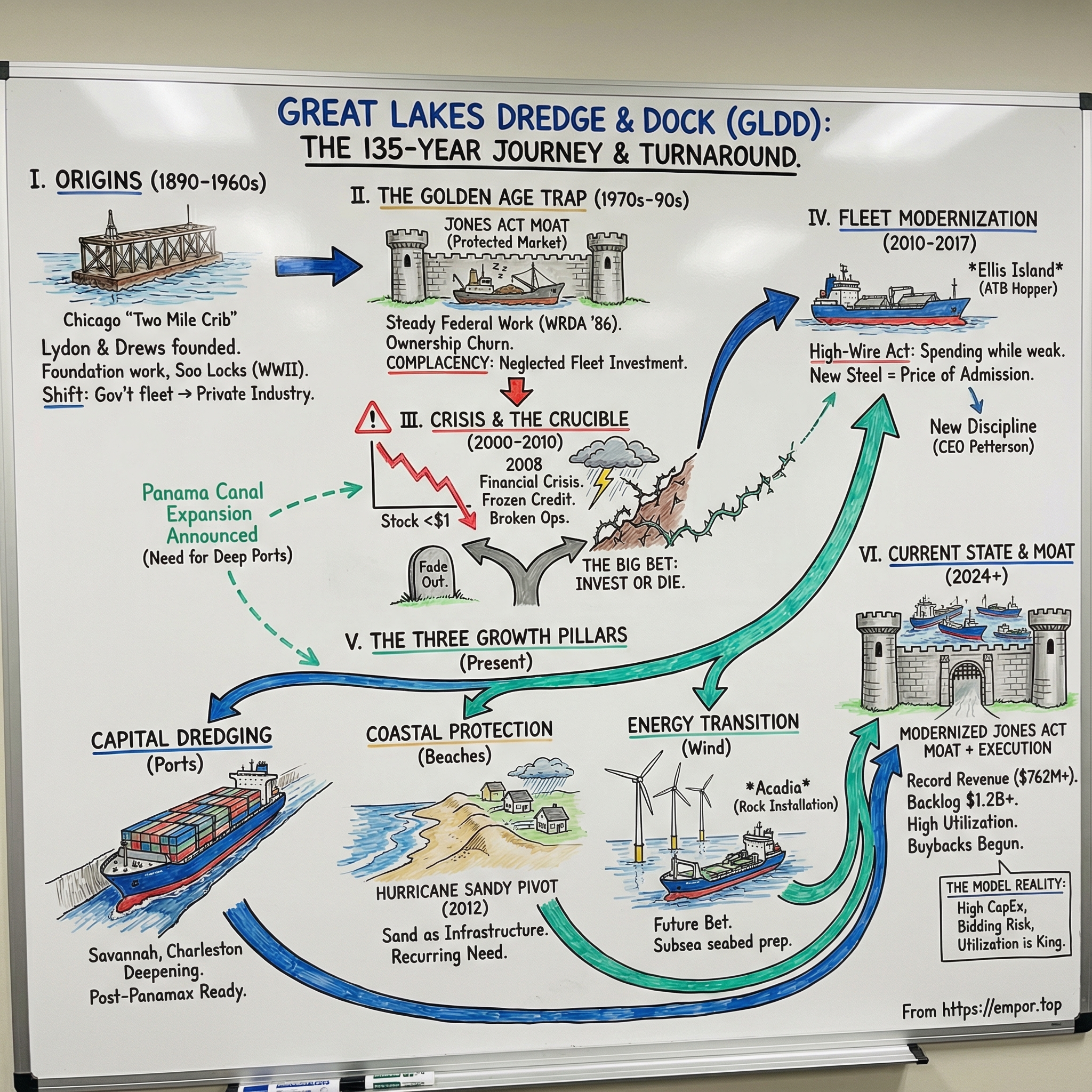 Great Lakes Dredge & Dock visual story map