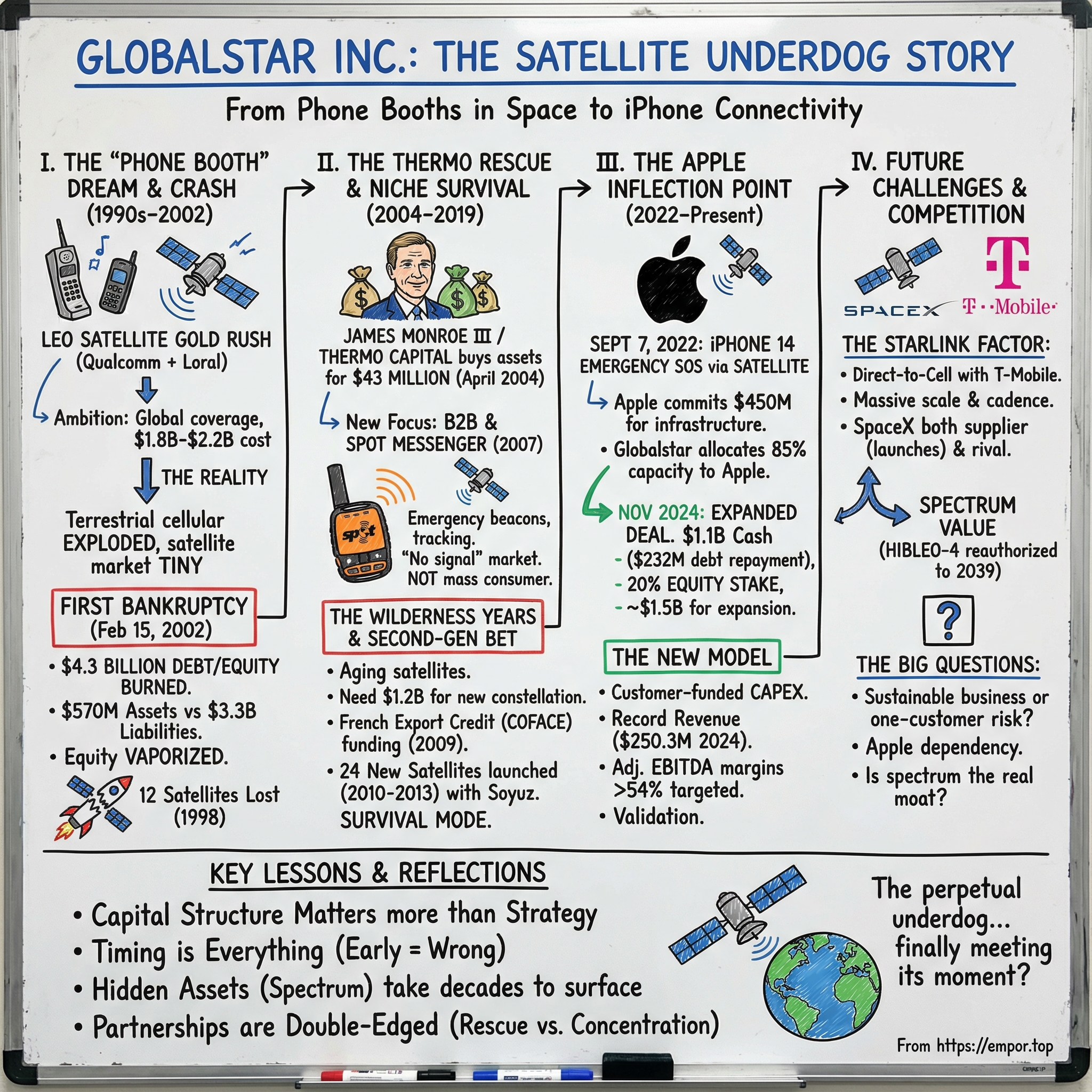Globalstar visual story map