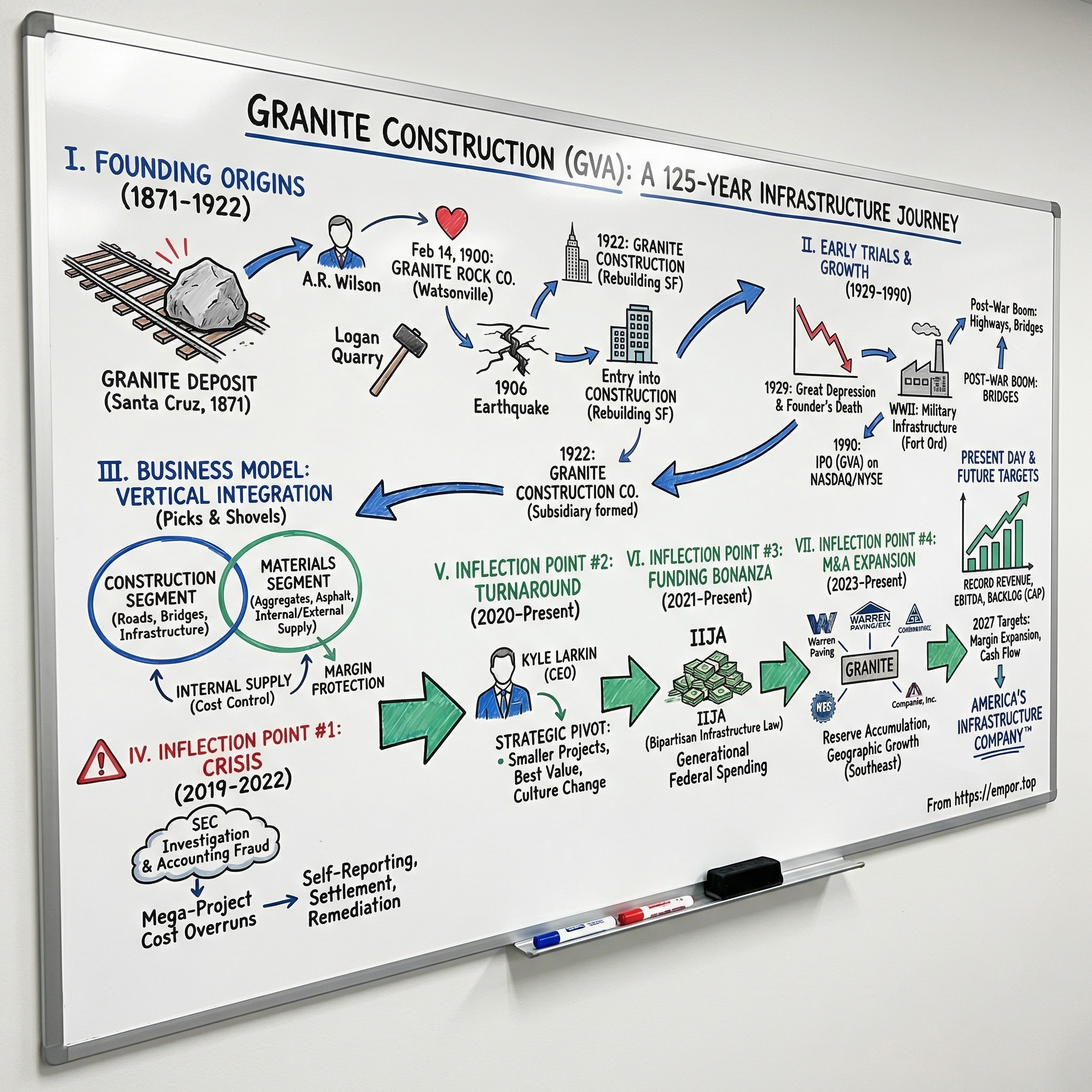 Granite Construction visual story map