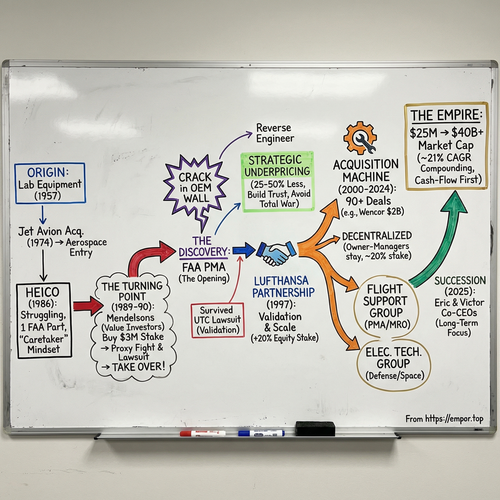 HEICO visual story map