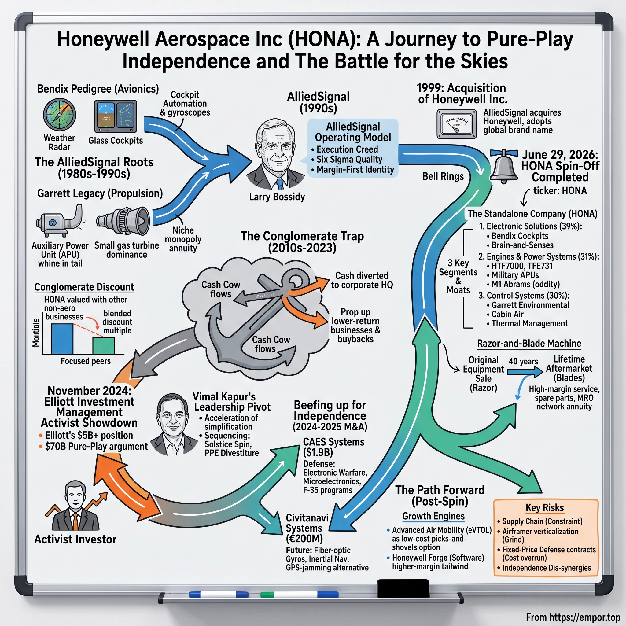 Honeywell Aerospace visual story map