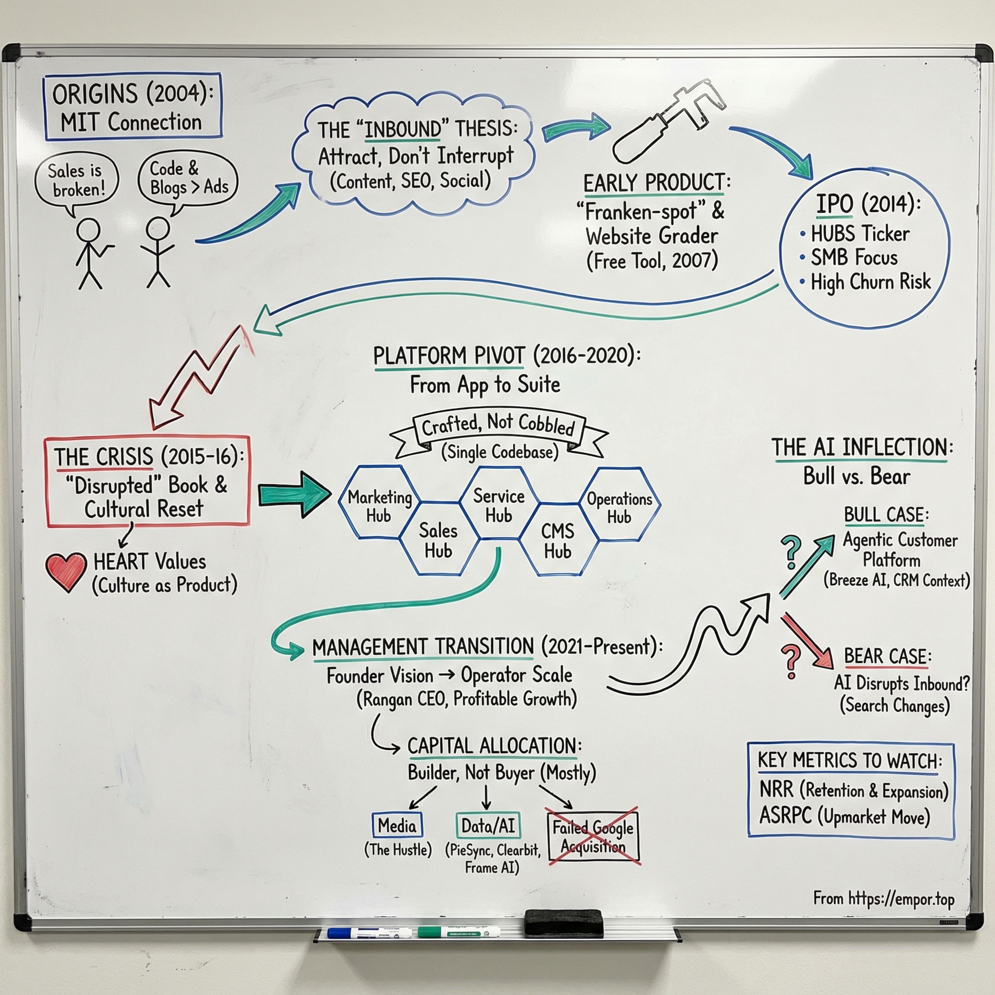 HubSpot visual story map