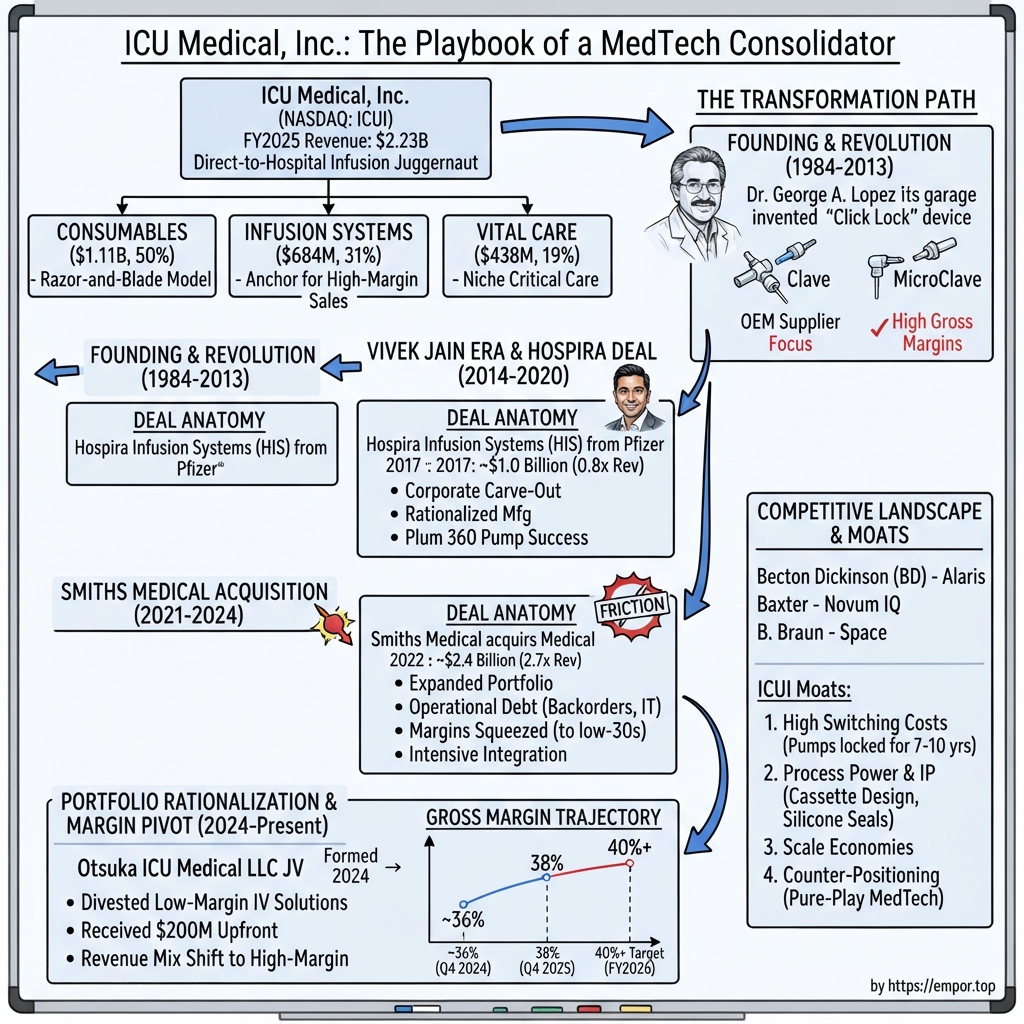 ICU Medical visual story map