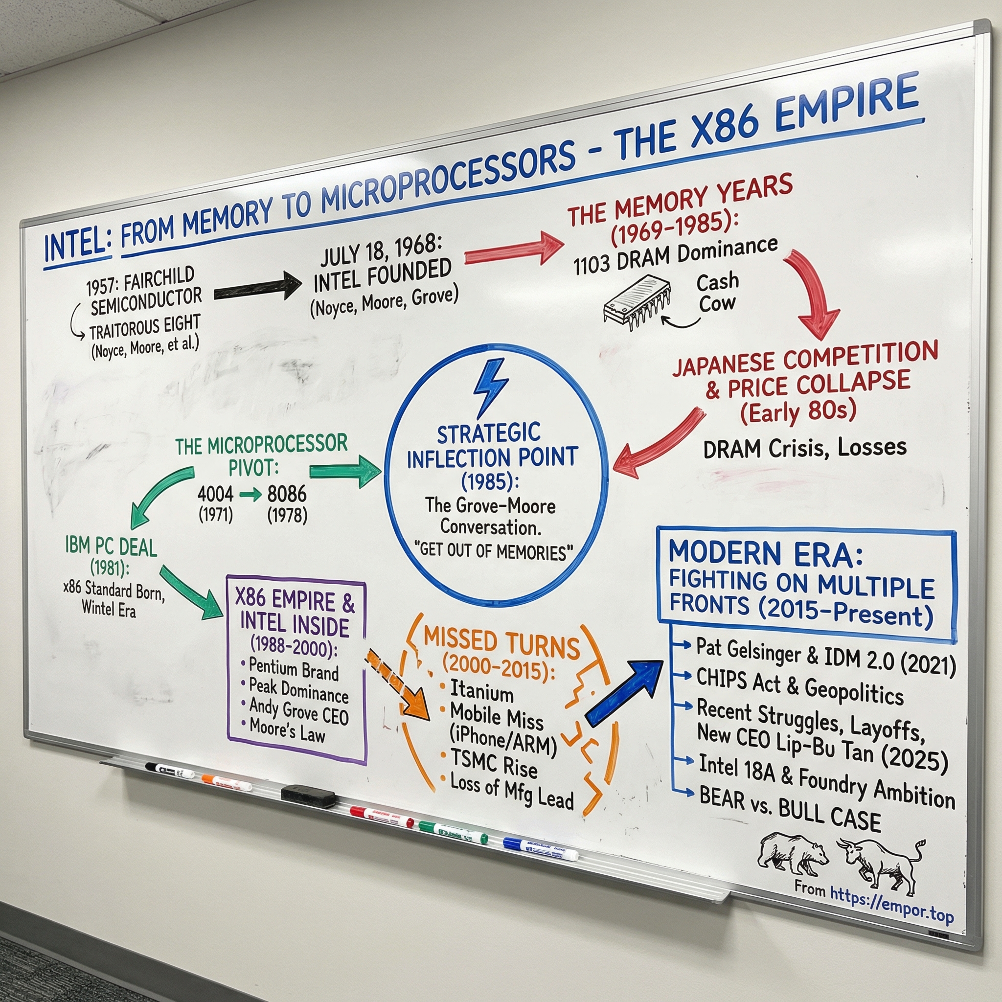 Intel visual story map