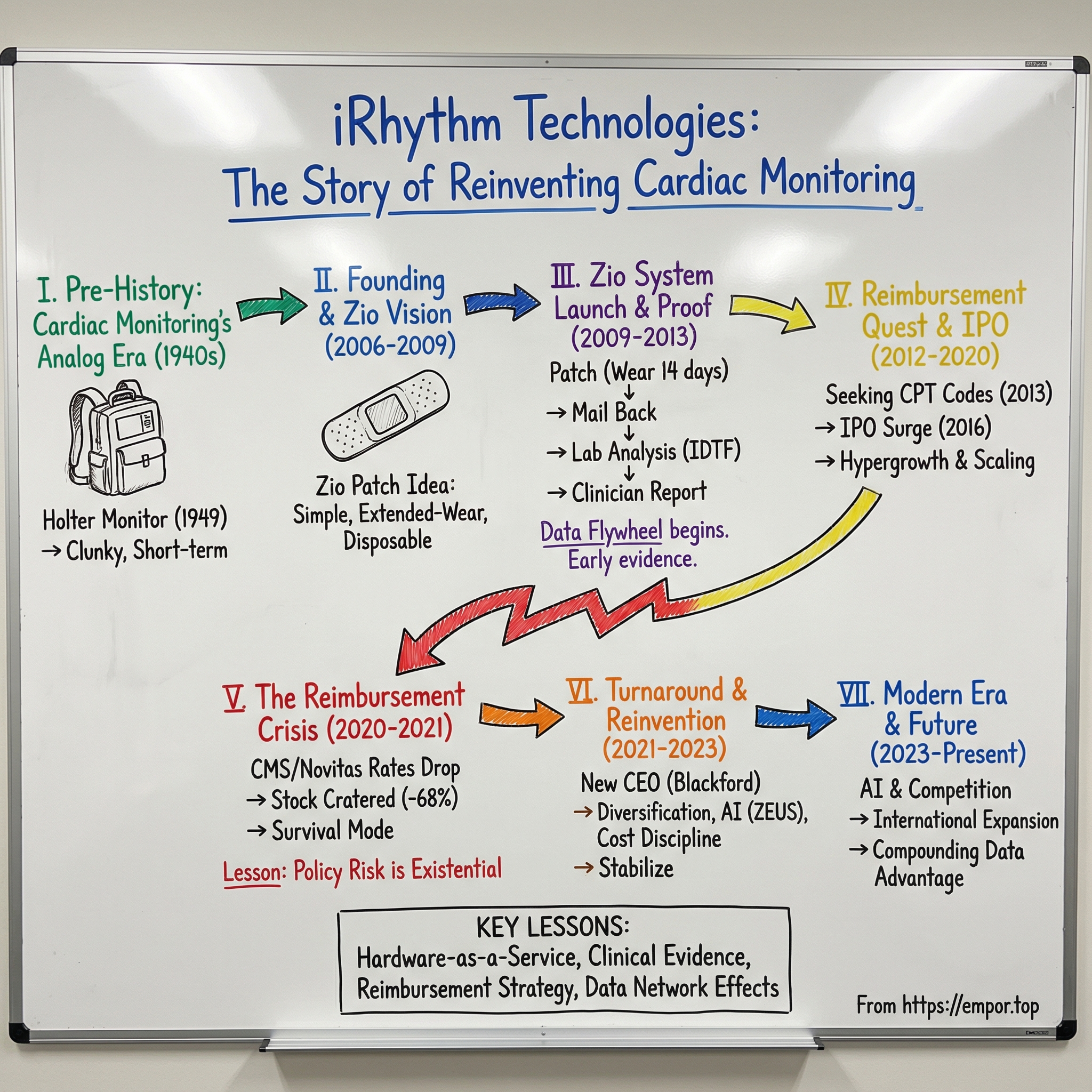 iRhythm Technologies visual story map