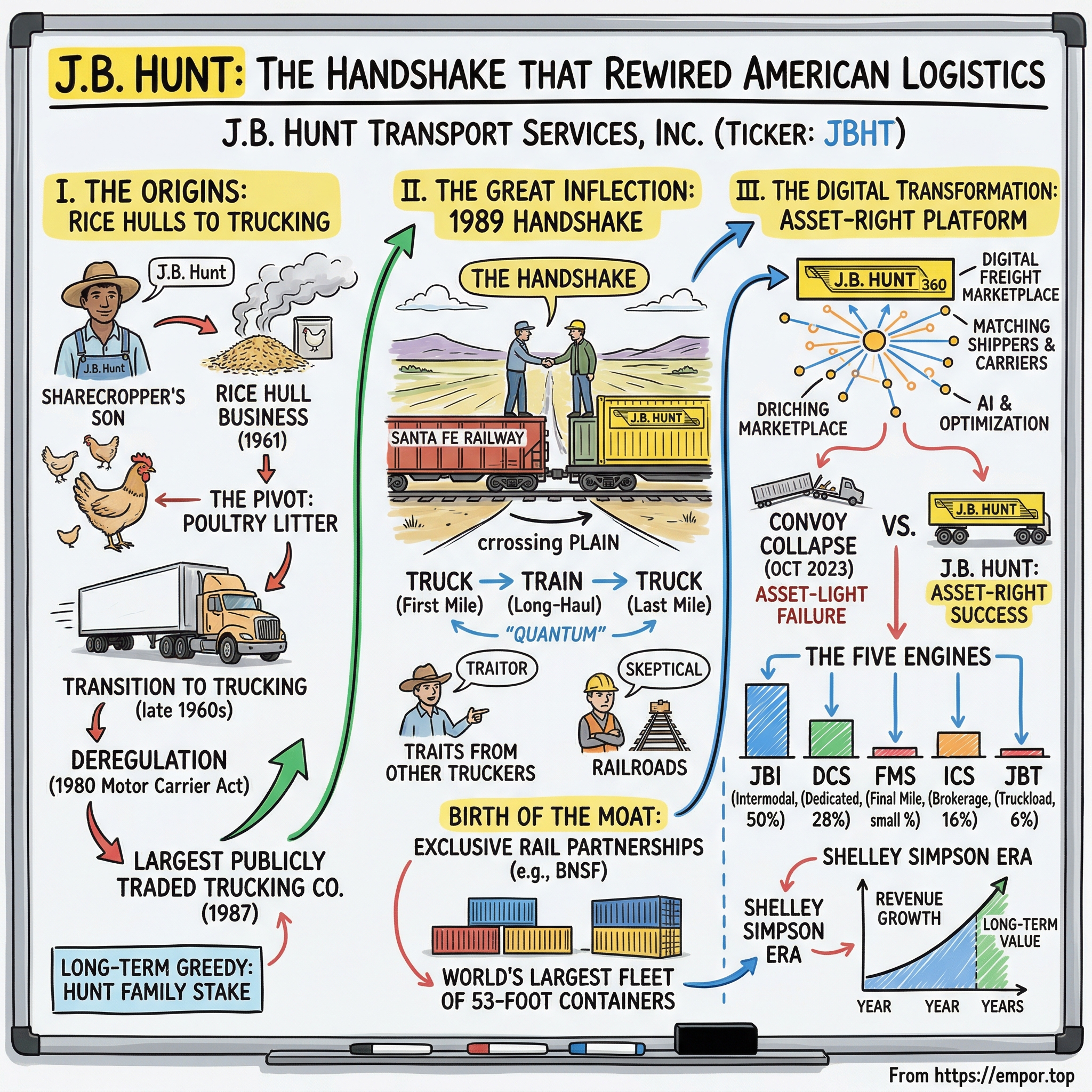 J.B. Hunt Transport Services, Inc. visual story map