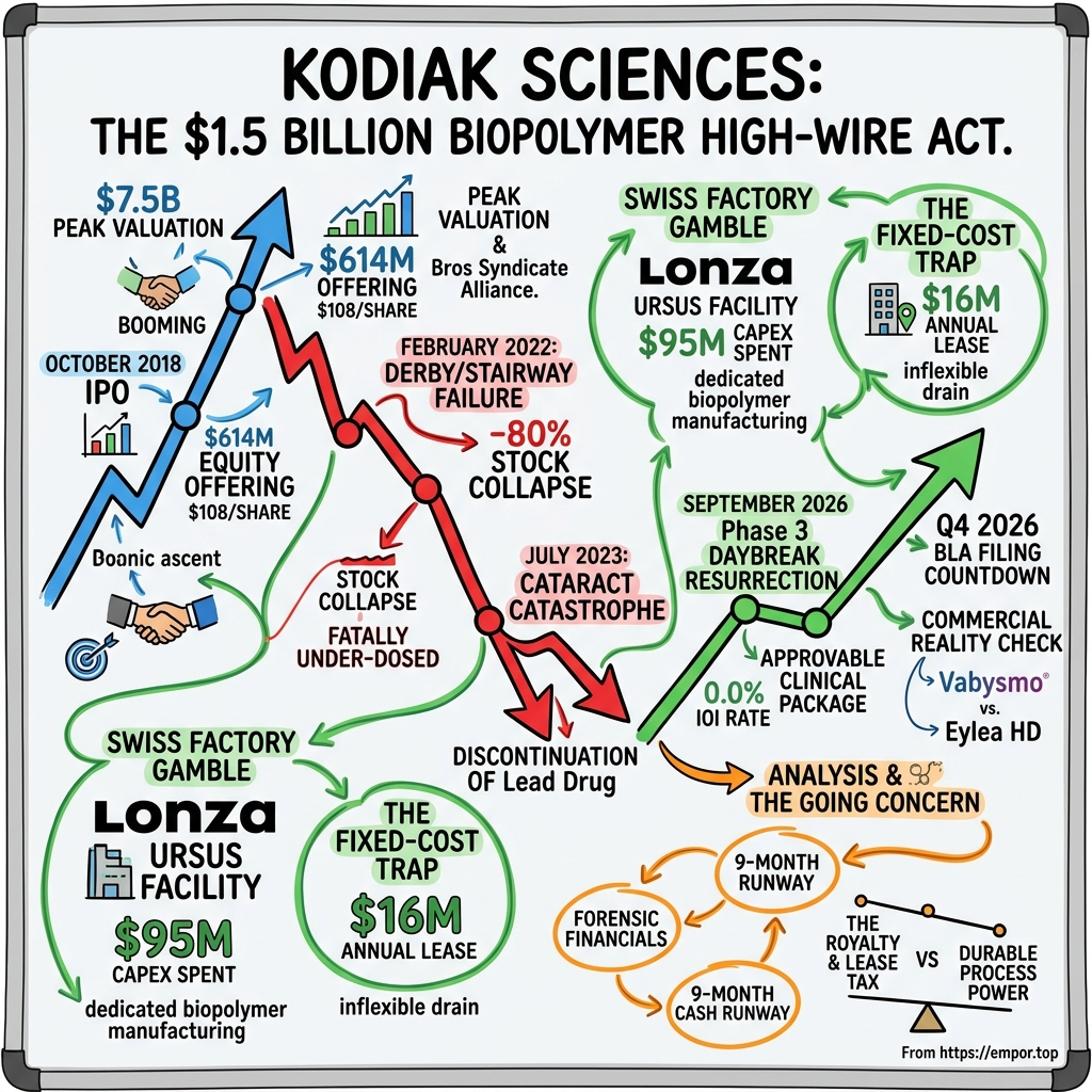 Kodiak Sciences visual story map