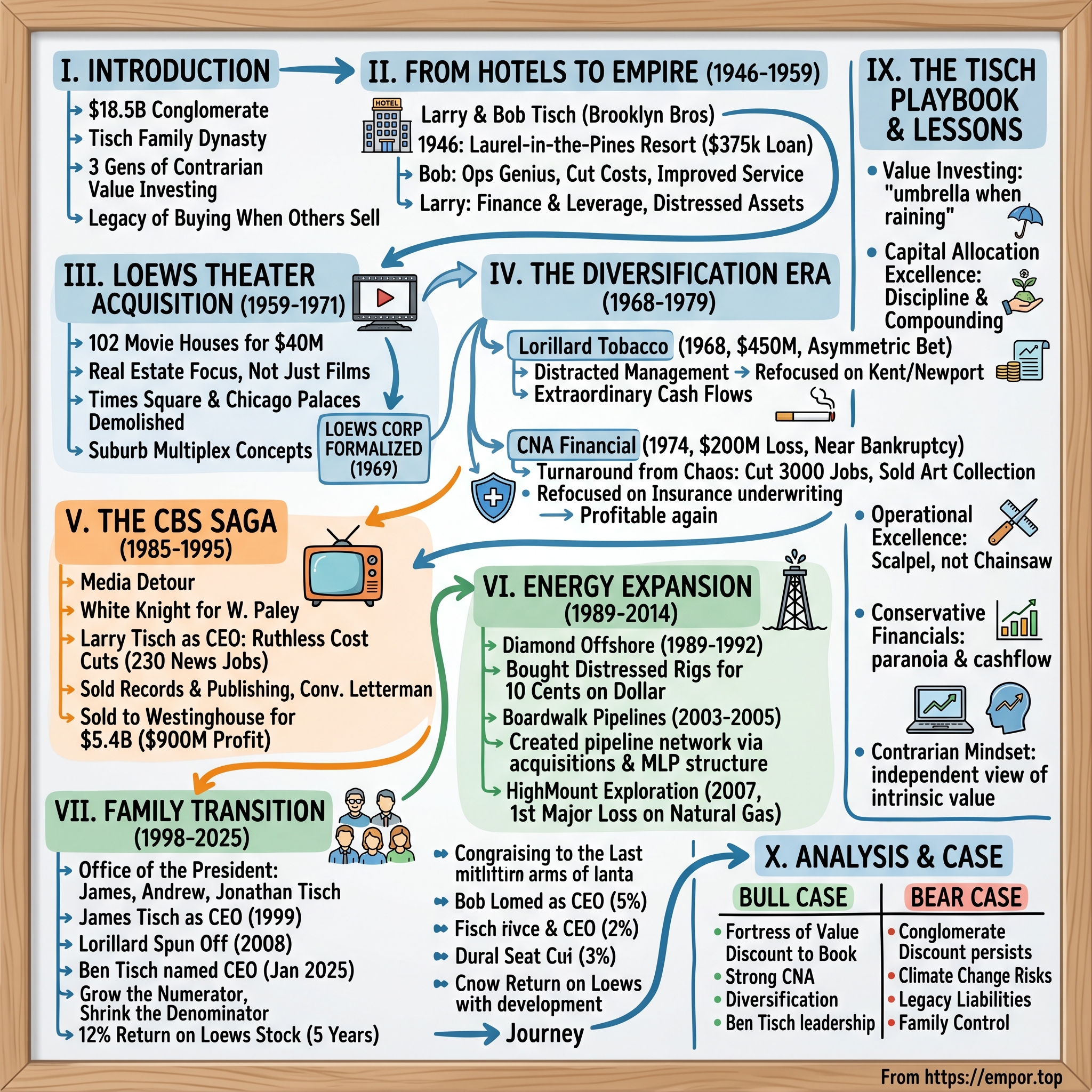 Loews visual story map