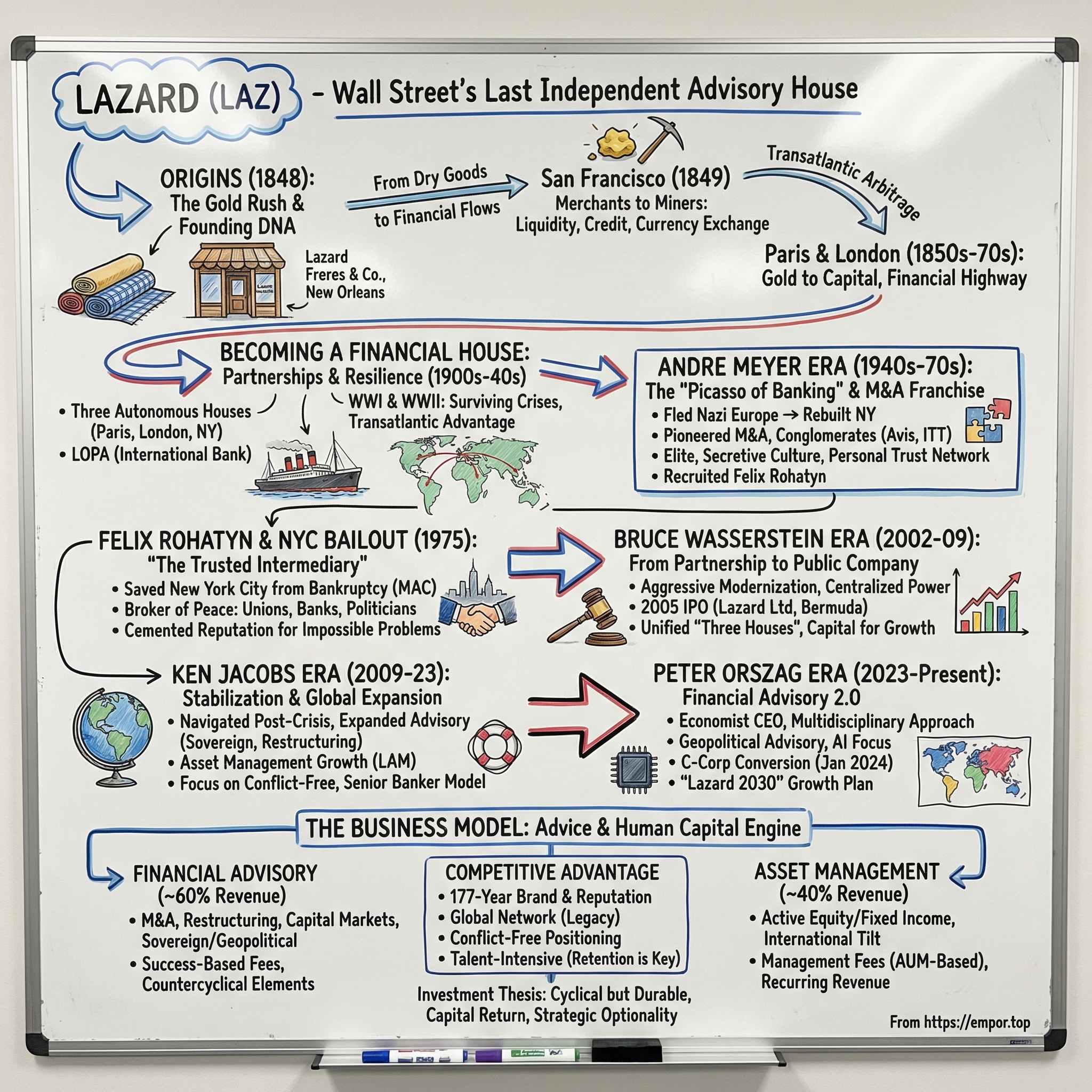 Lazard visual story map