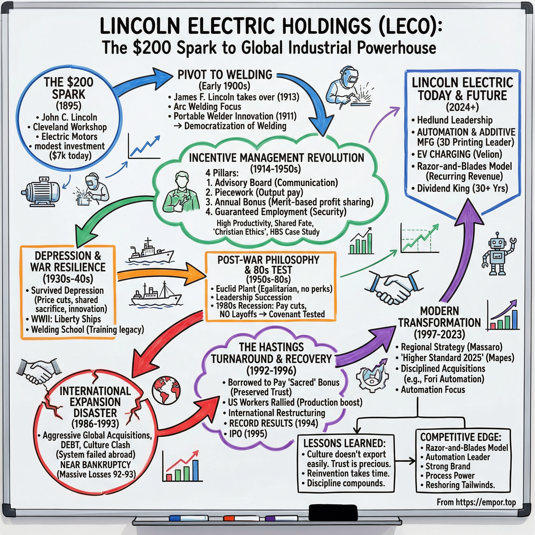 Lincoln Electric Holdings visual story map