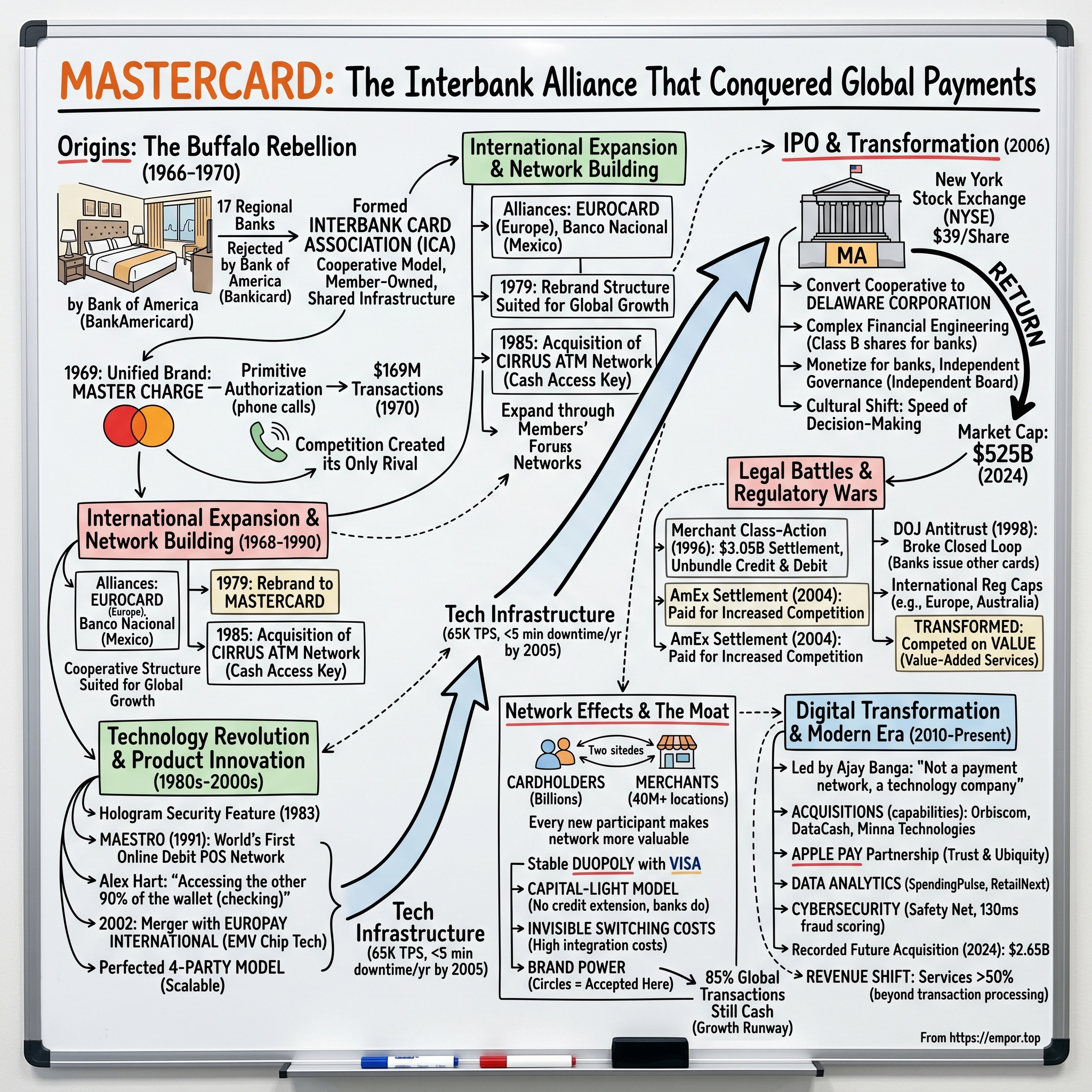 Mastercard visual story map