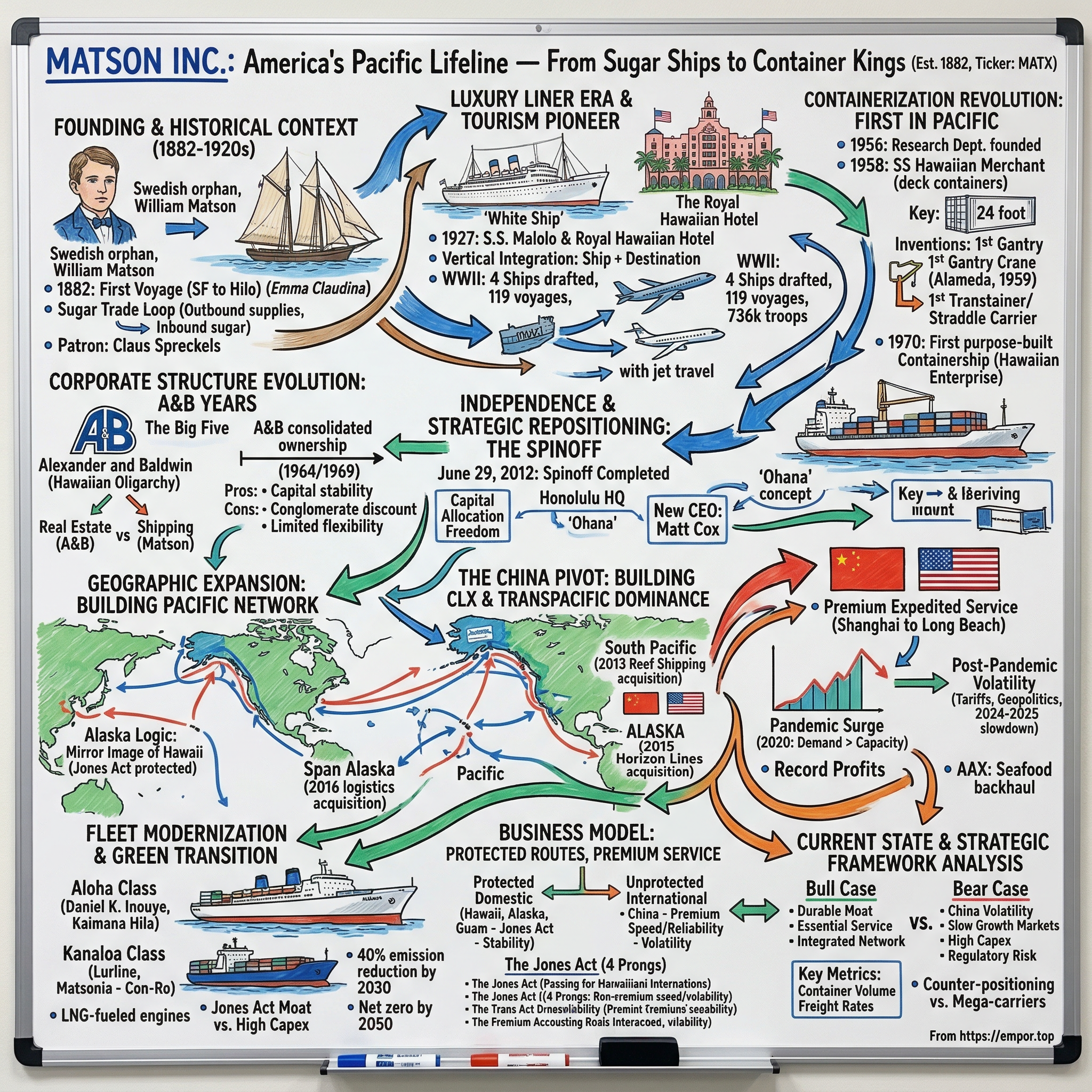 Matson visual story map
