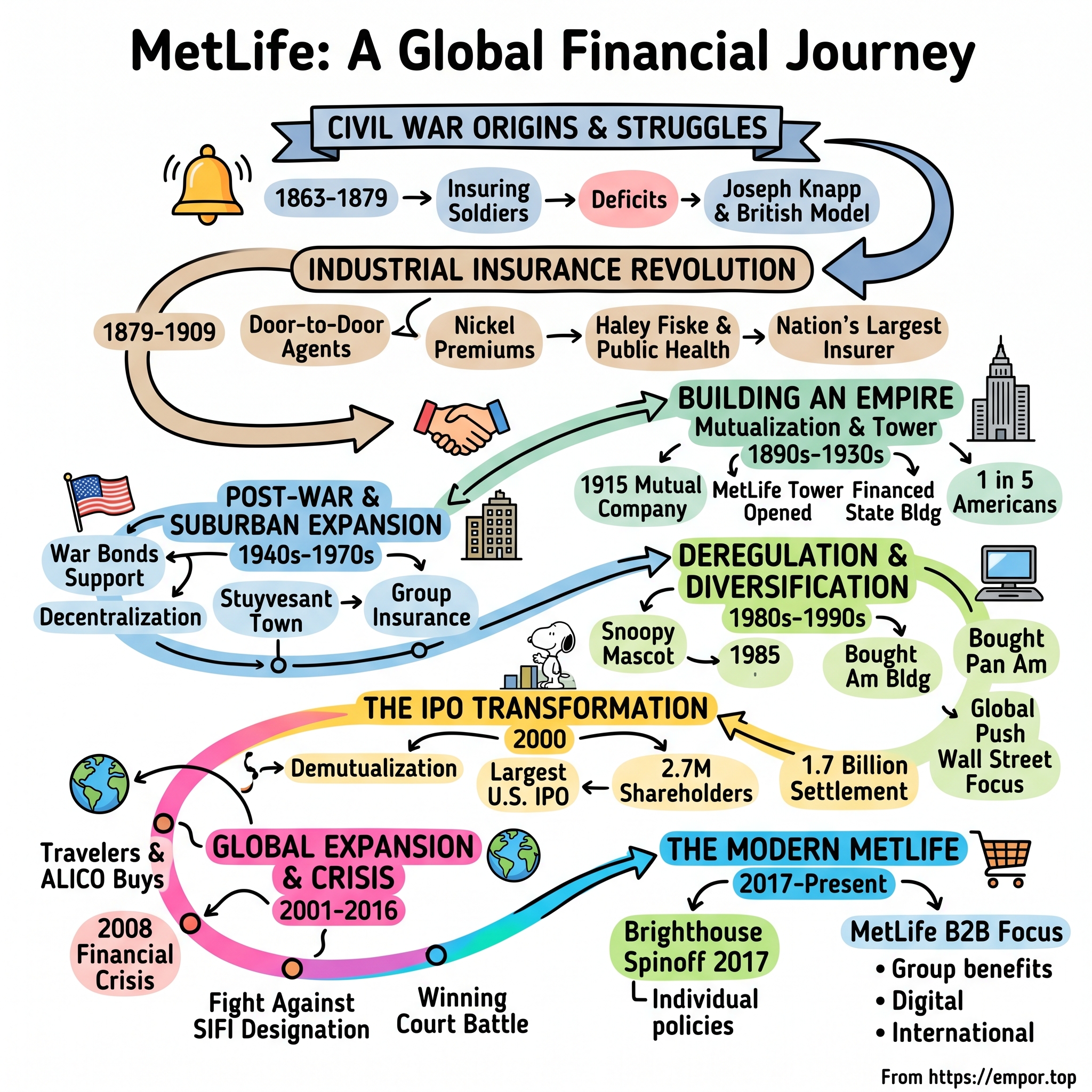 MetLife visual story map