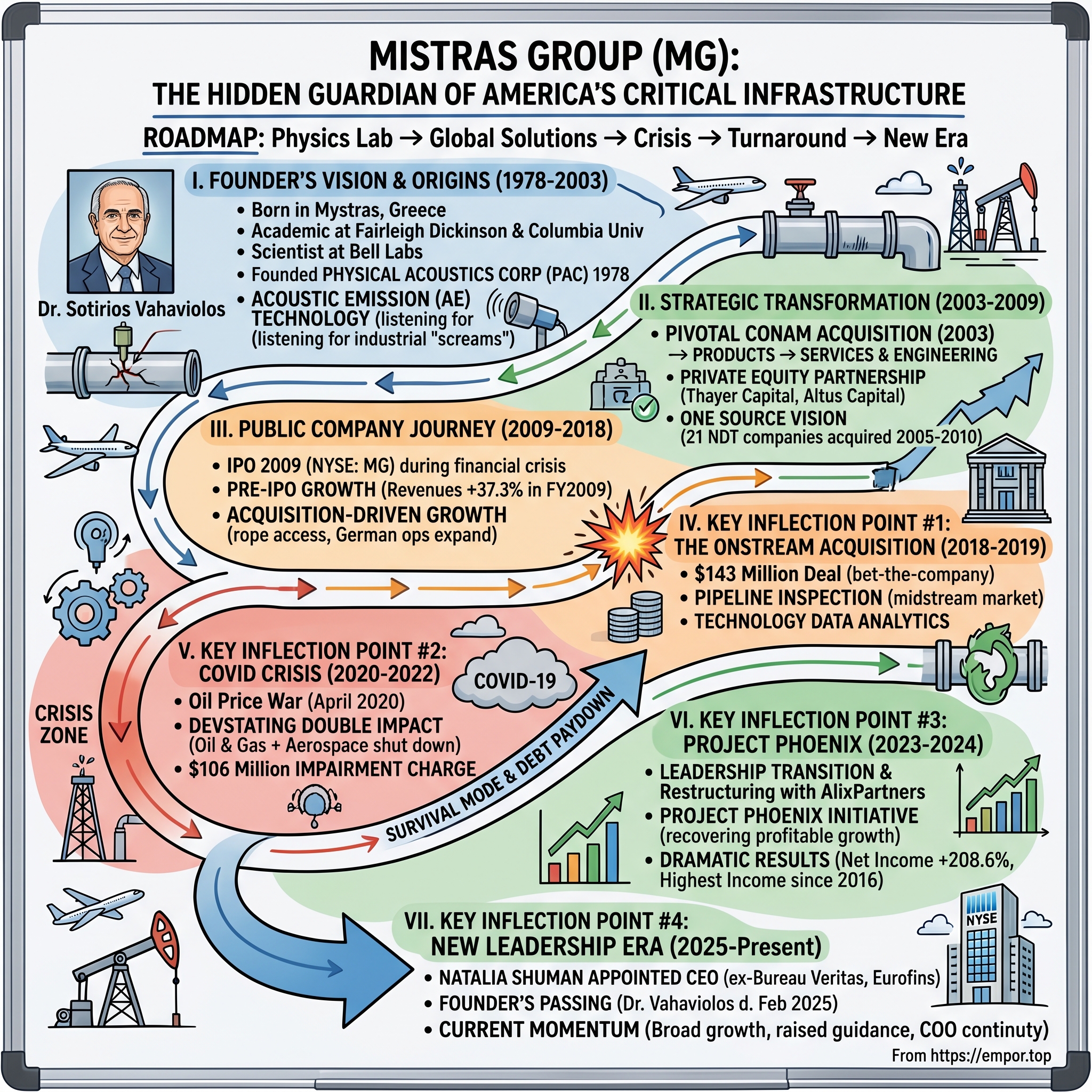 Mistras Group visual story map