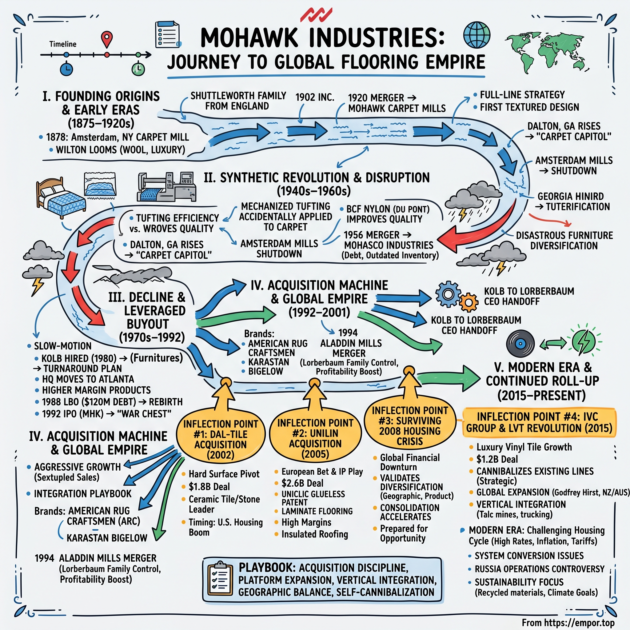 Mohawk Industries visual story map
