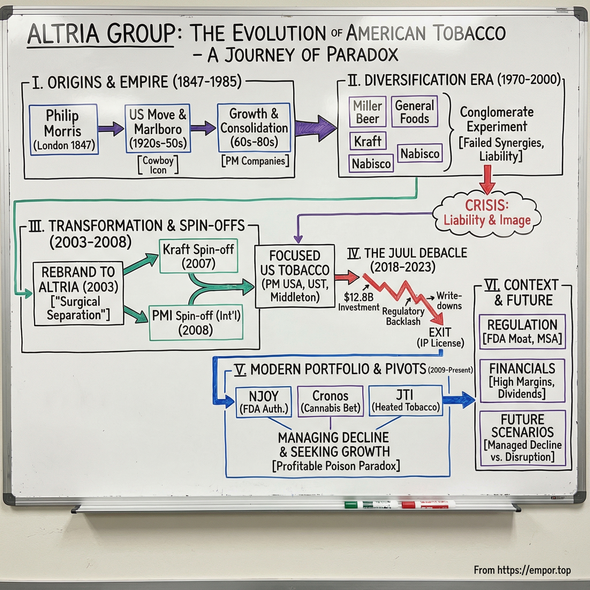 Altria Group visual story map