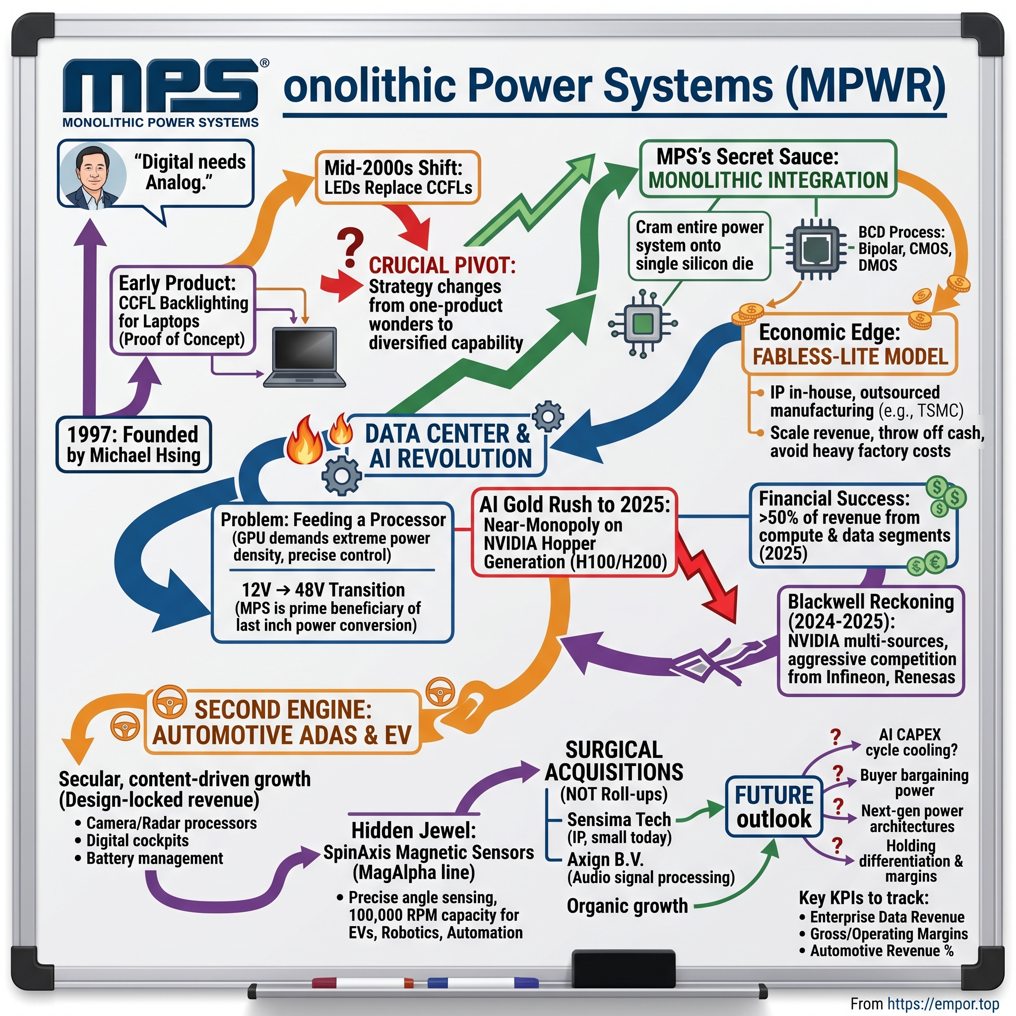 Monolithic Power Systems visual story map