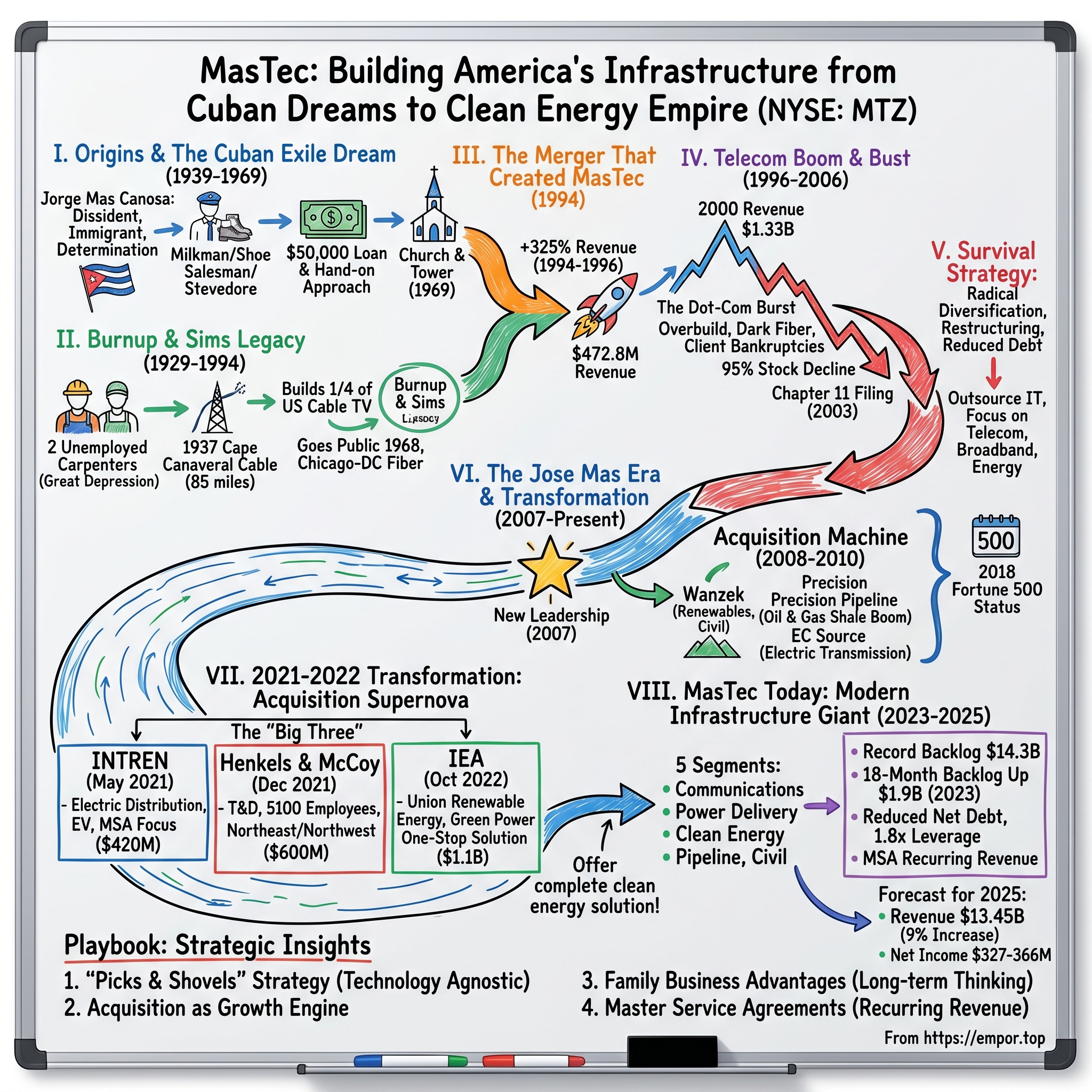 MasTec visual story map