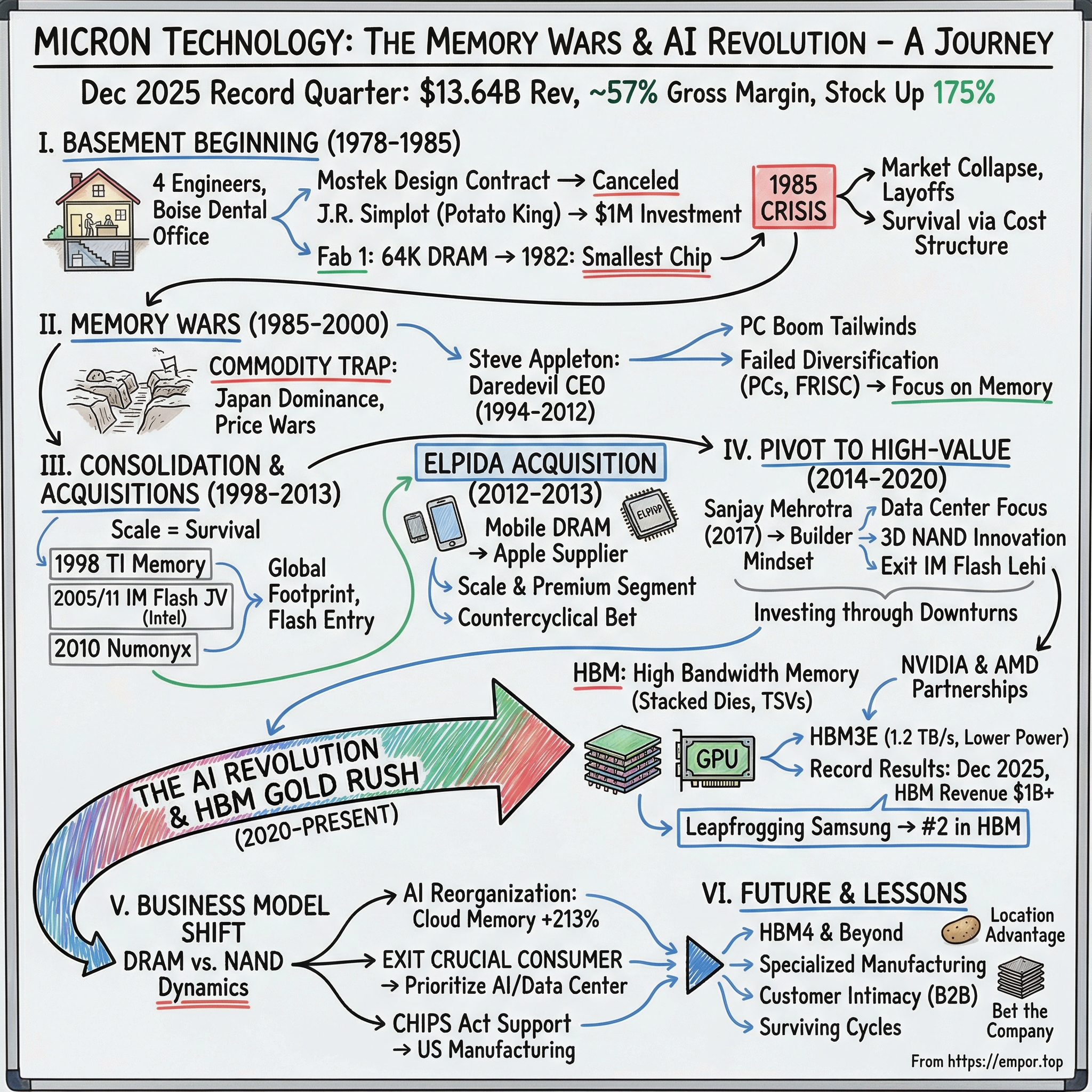Micron Technology visual story map