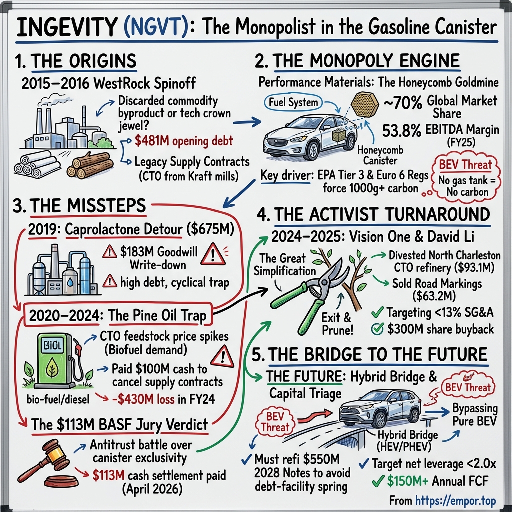 Ingevity visual story map