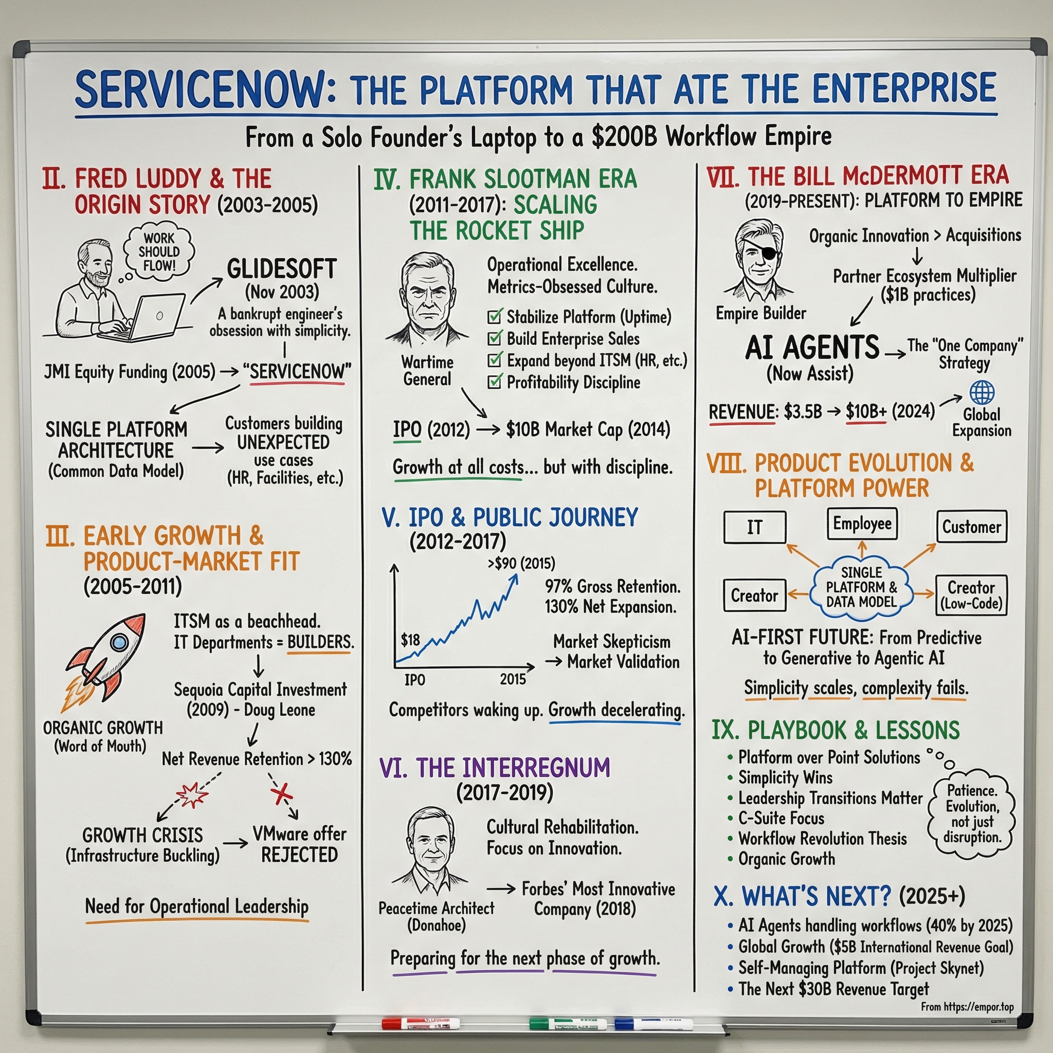 ServiceNow visual story map