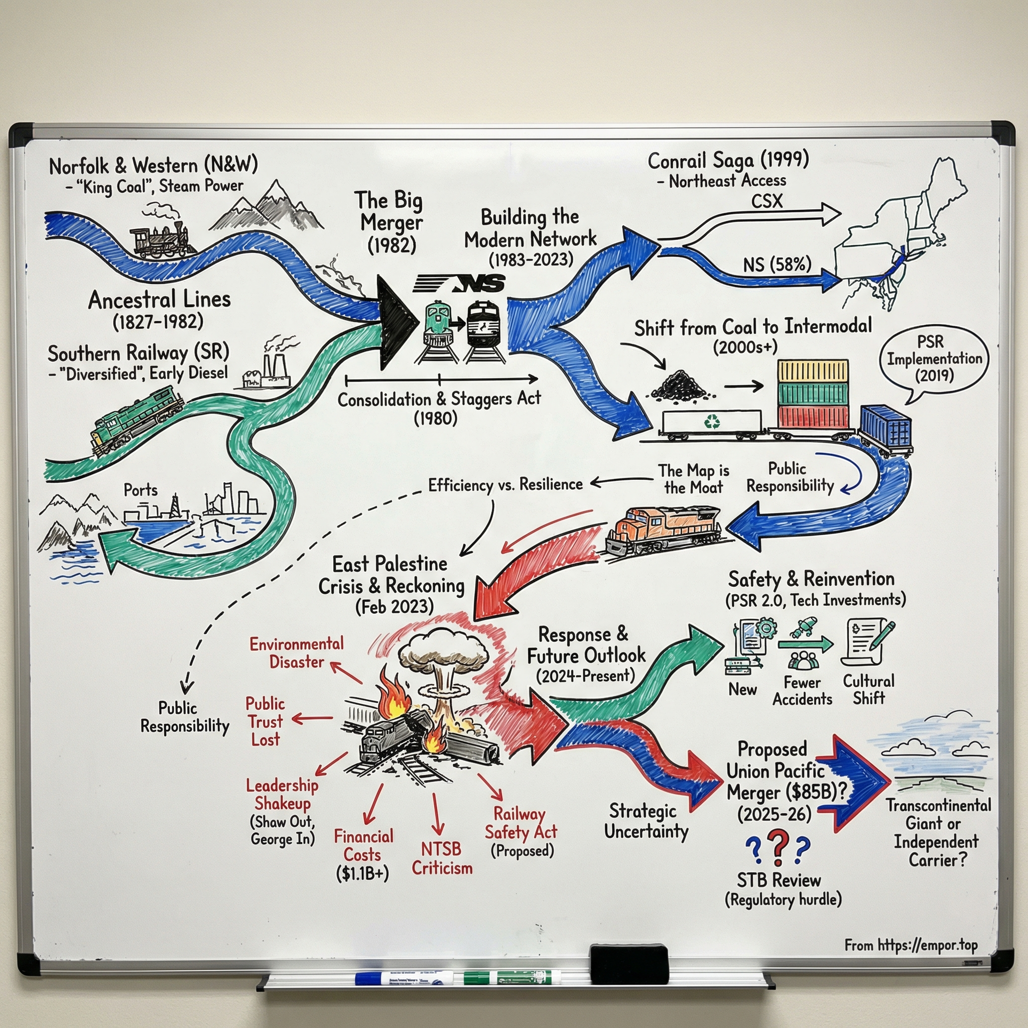 Norfolk Southern visual story map