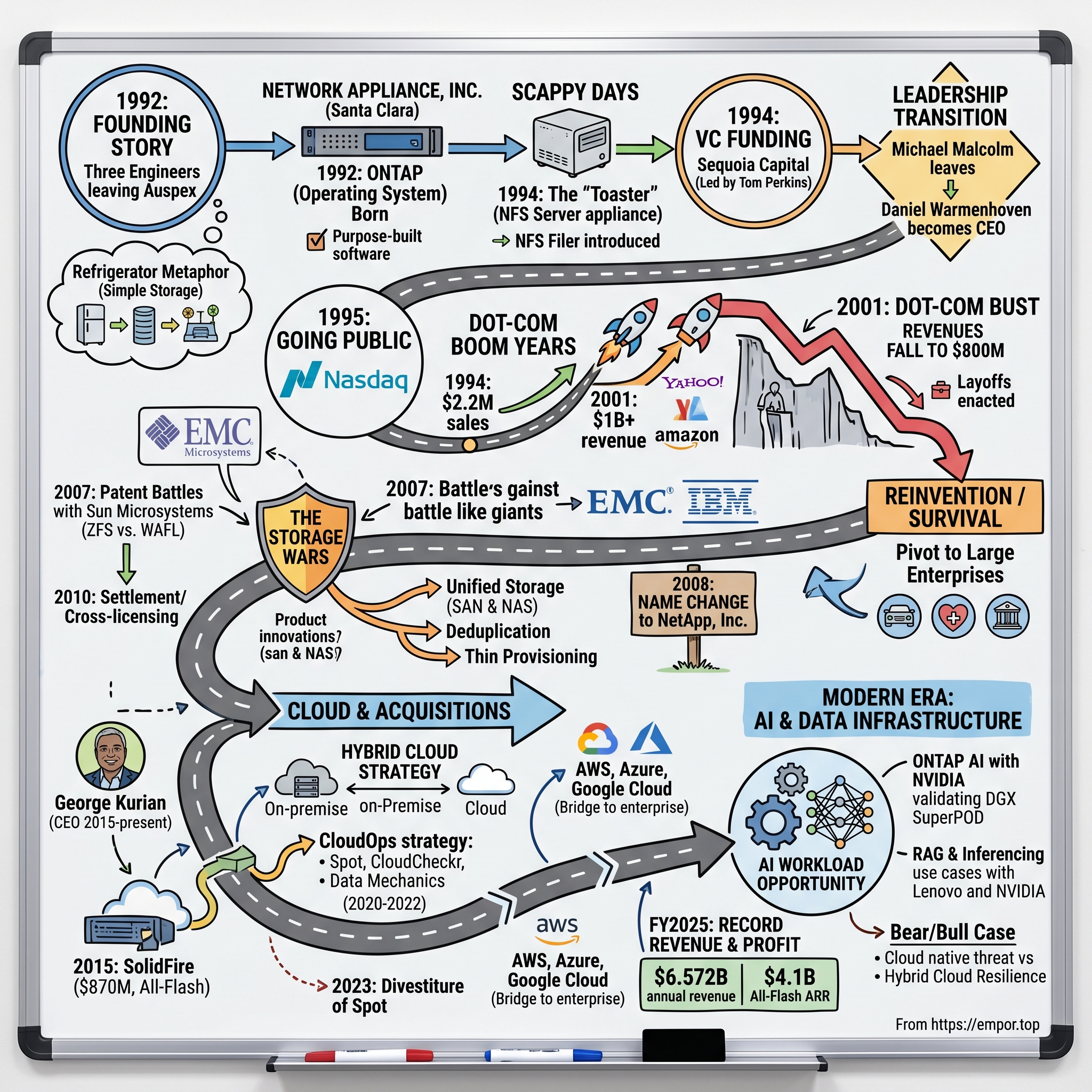 NetApp visual story map
