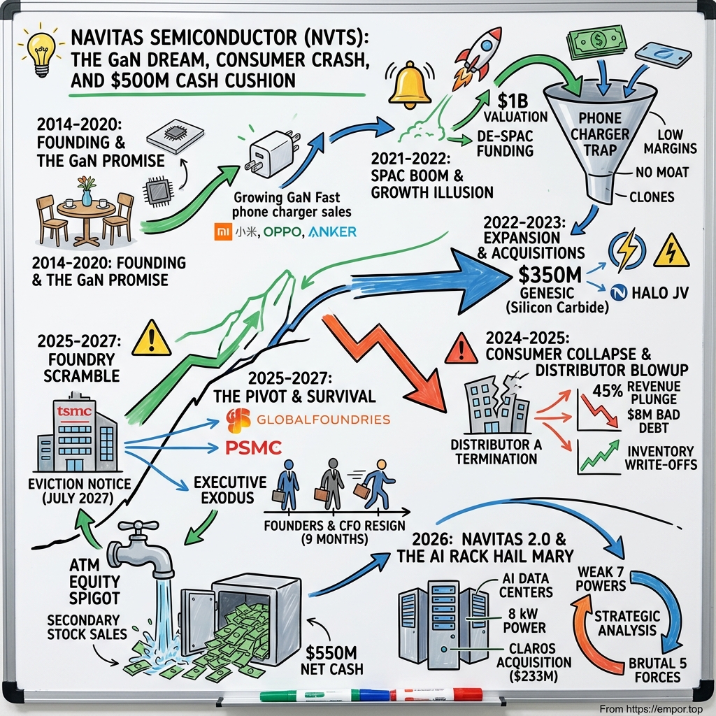 Navitas Semiconductor visual story map