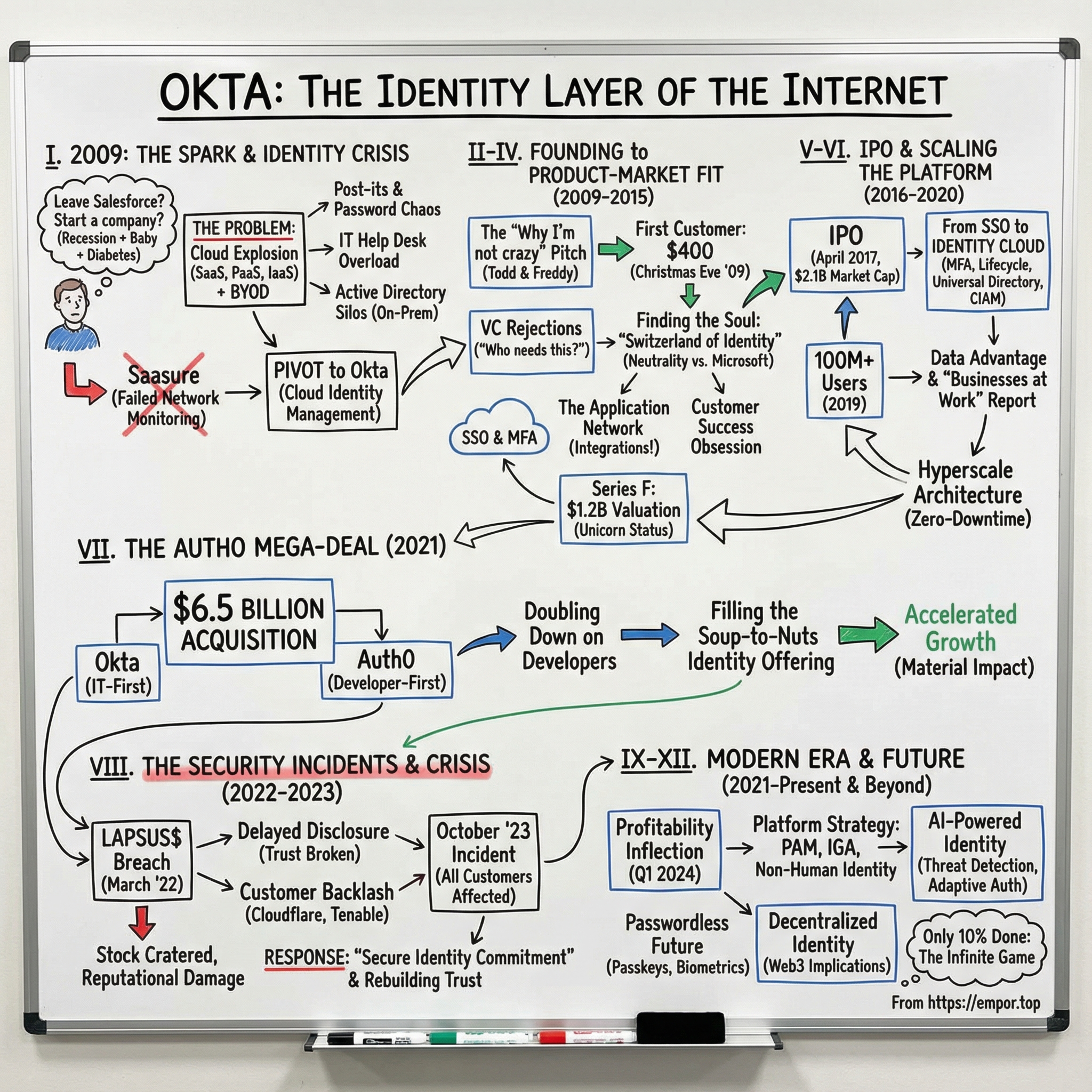 Okta visual story map