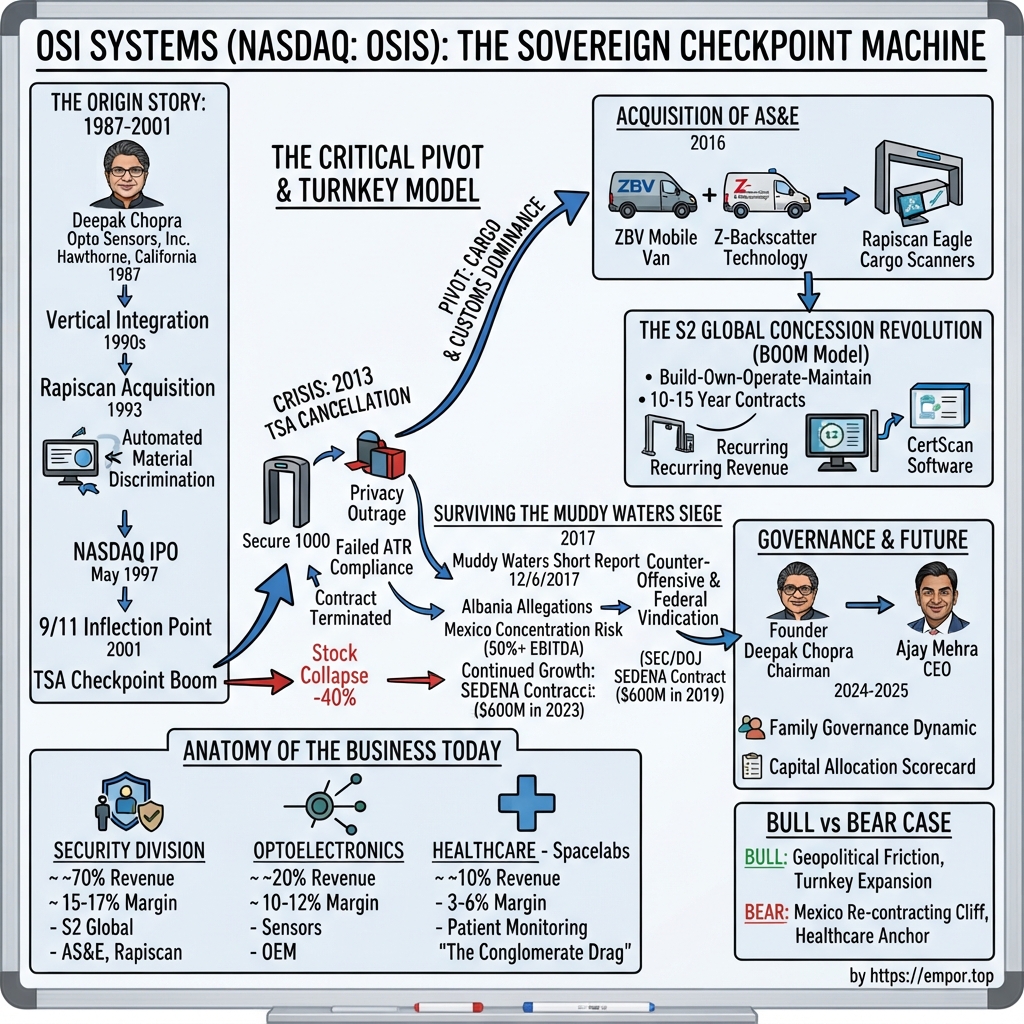 OSI Systems visual story map