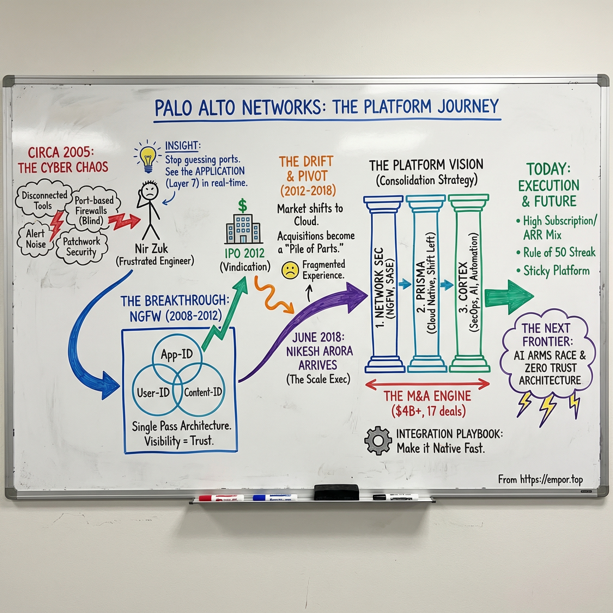 Palo Alto Networks visual story map