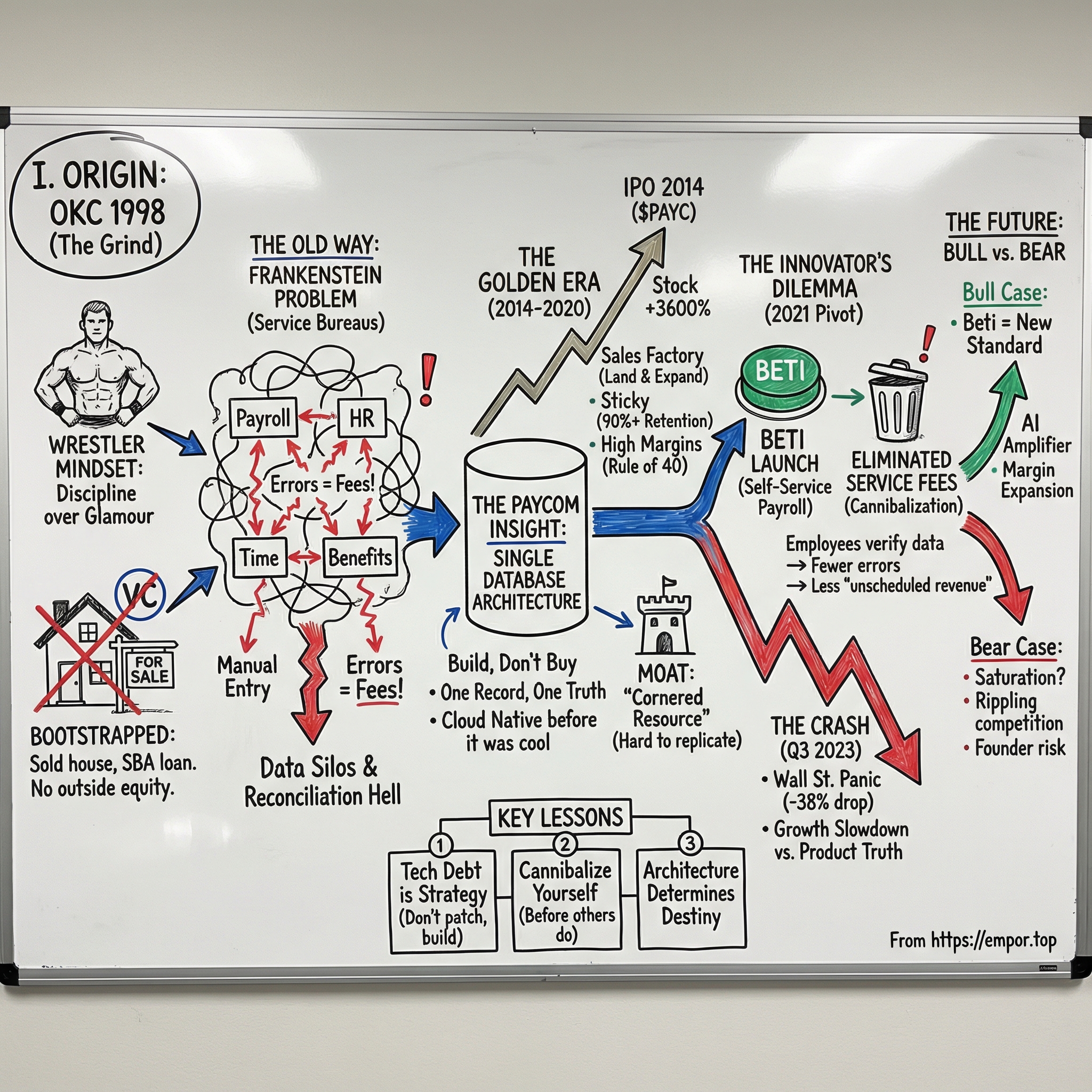 Paycom Software visual story map