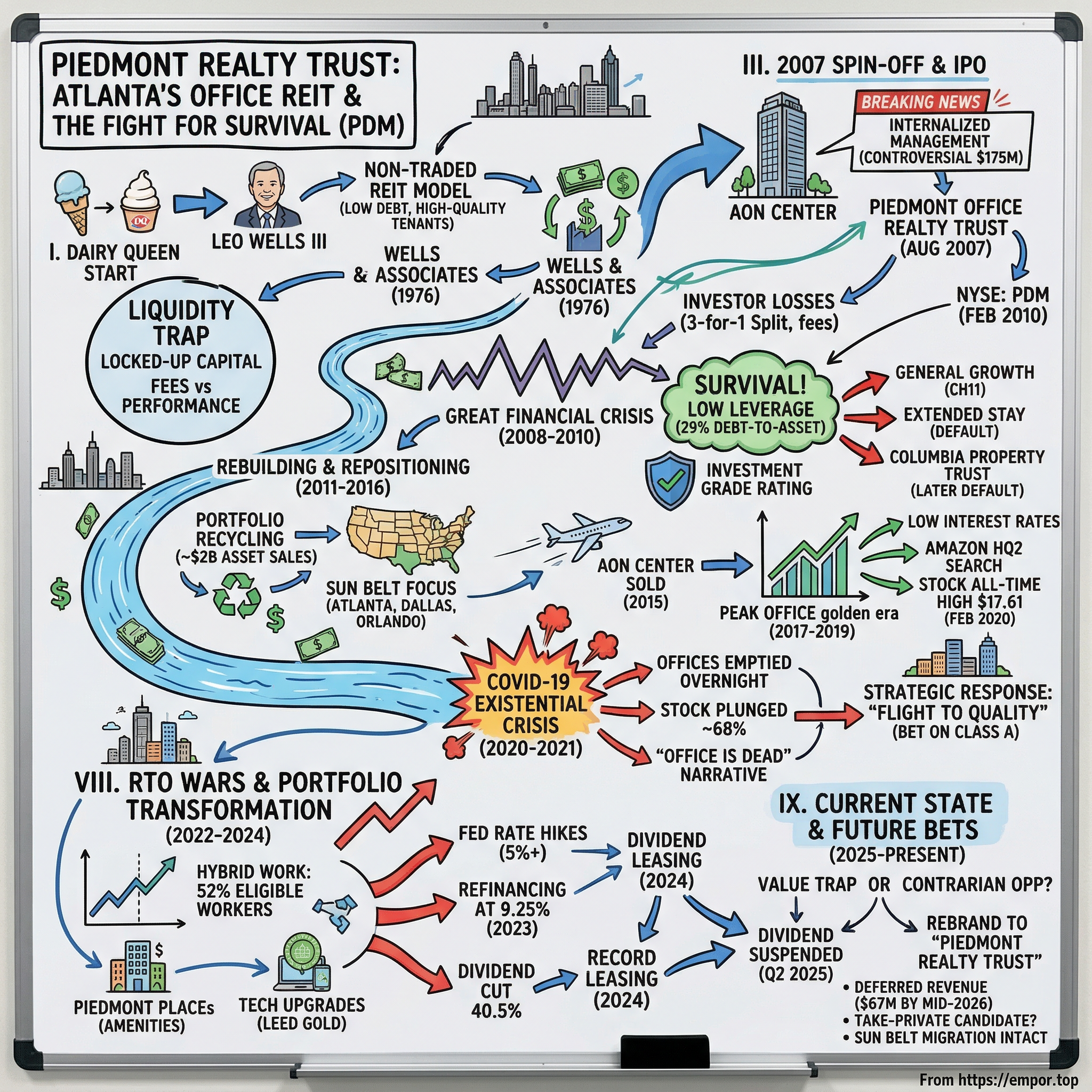 Piedmont Realty Trust visual story map