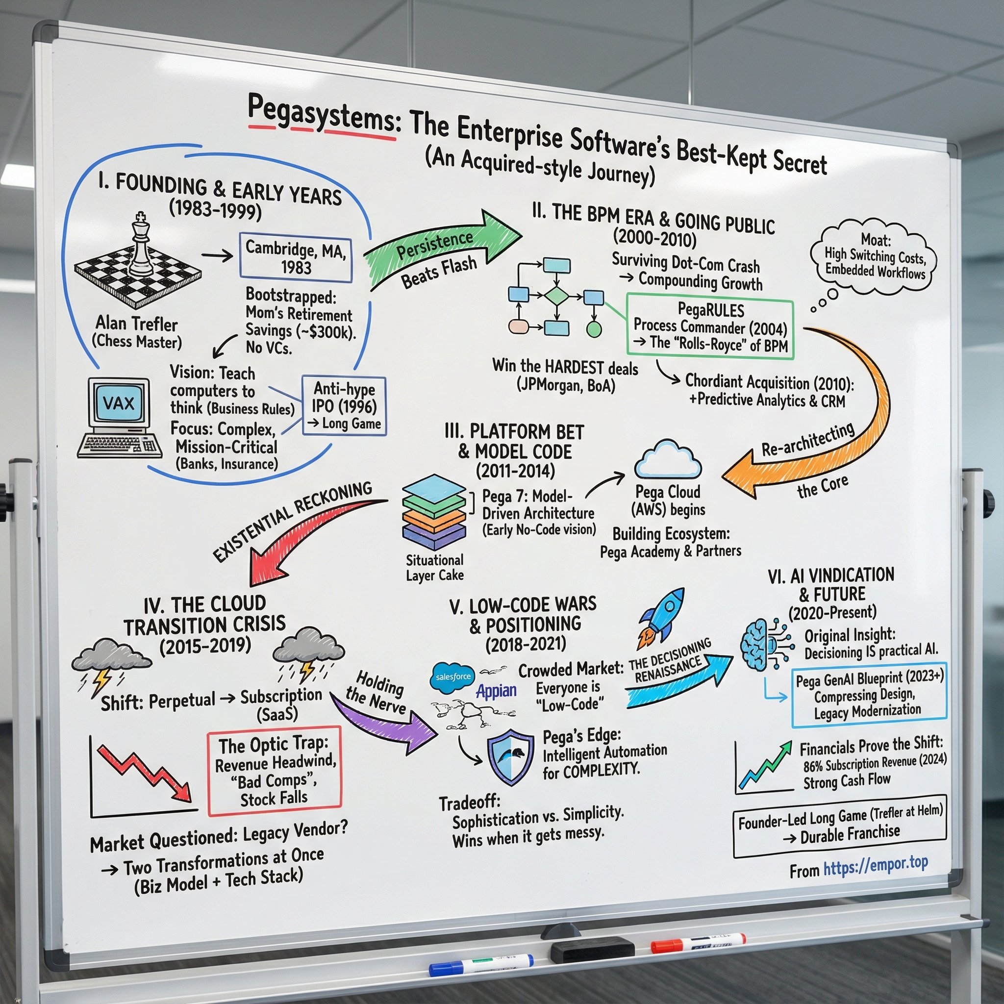Pegasystems visual story map