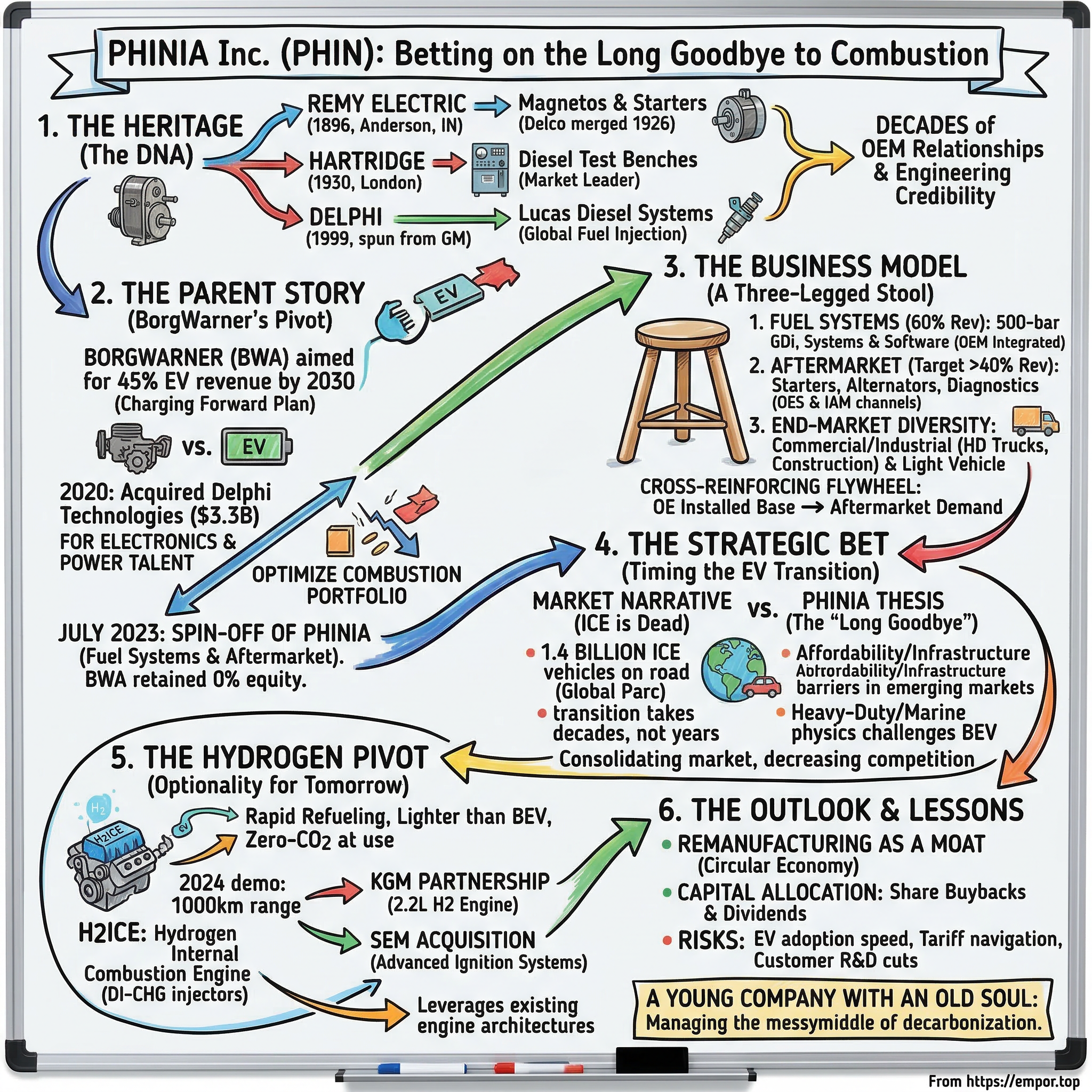 PHINIA visual story map