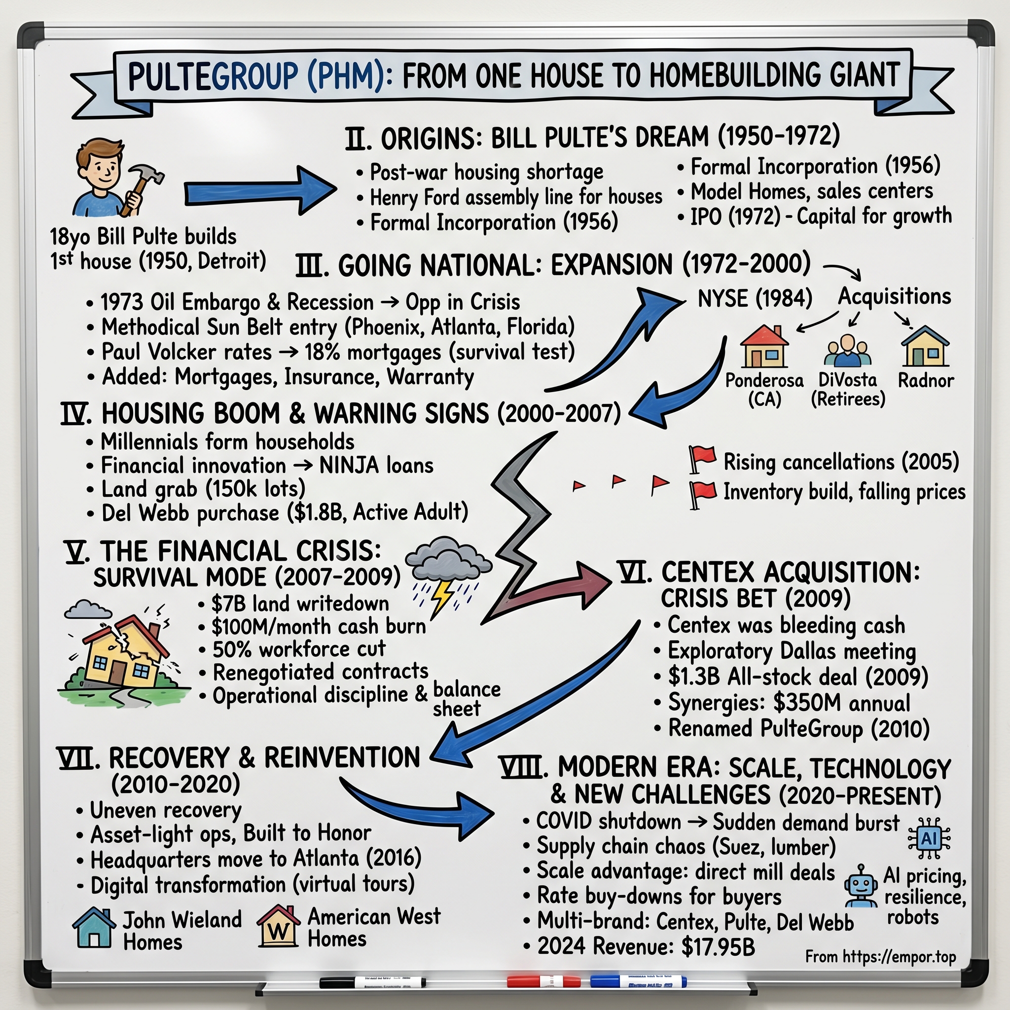 PulteGroup visual story map