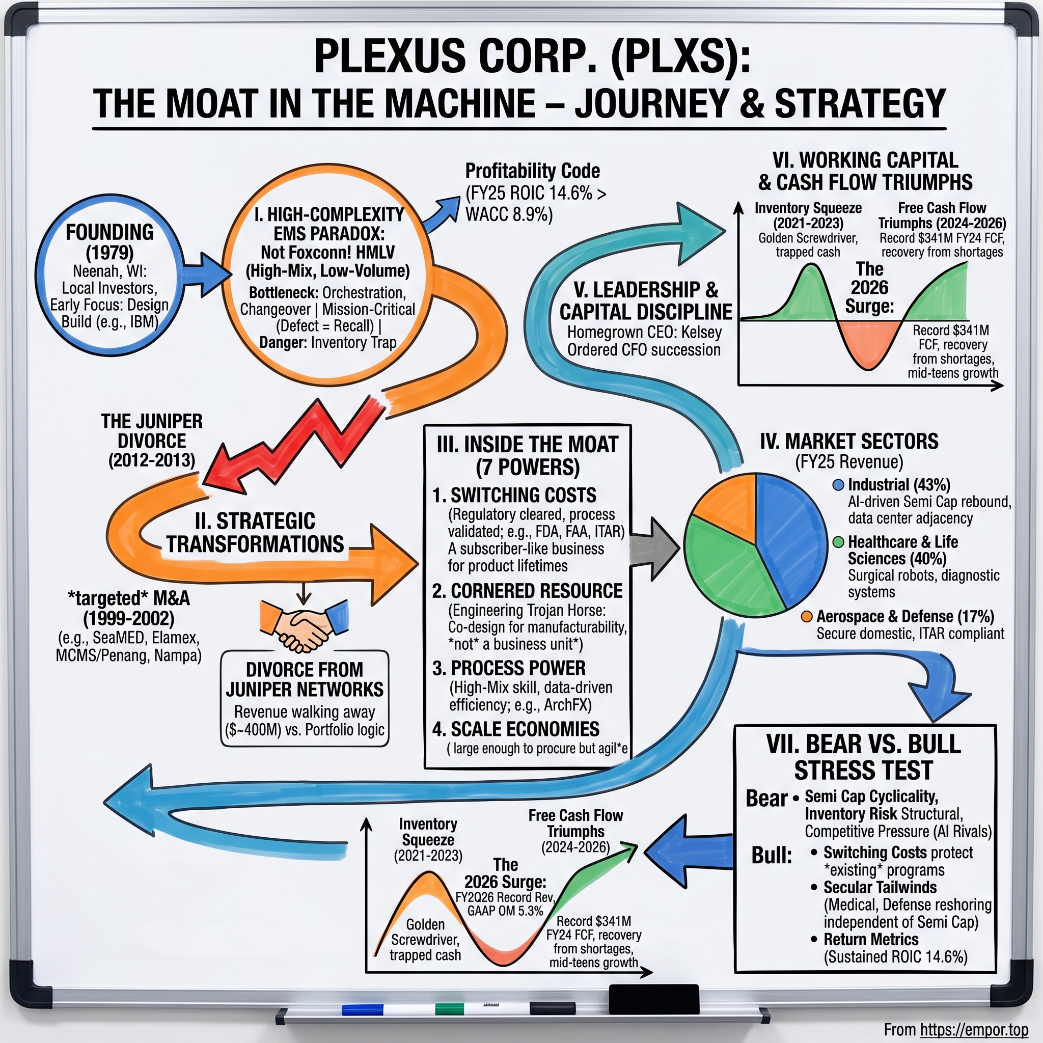 Plexus Corp visual story map