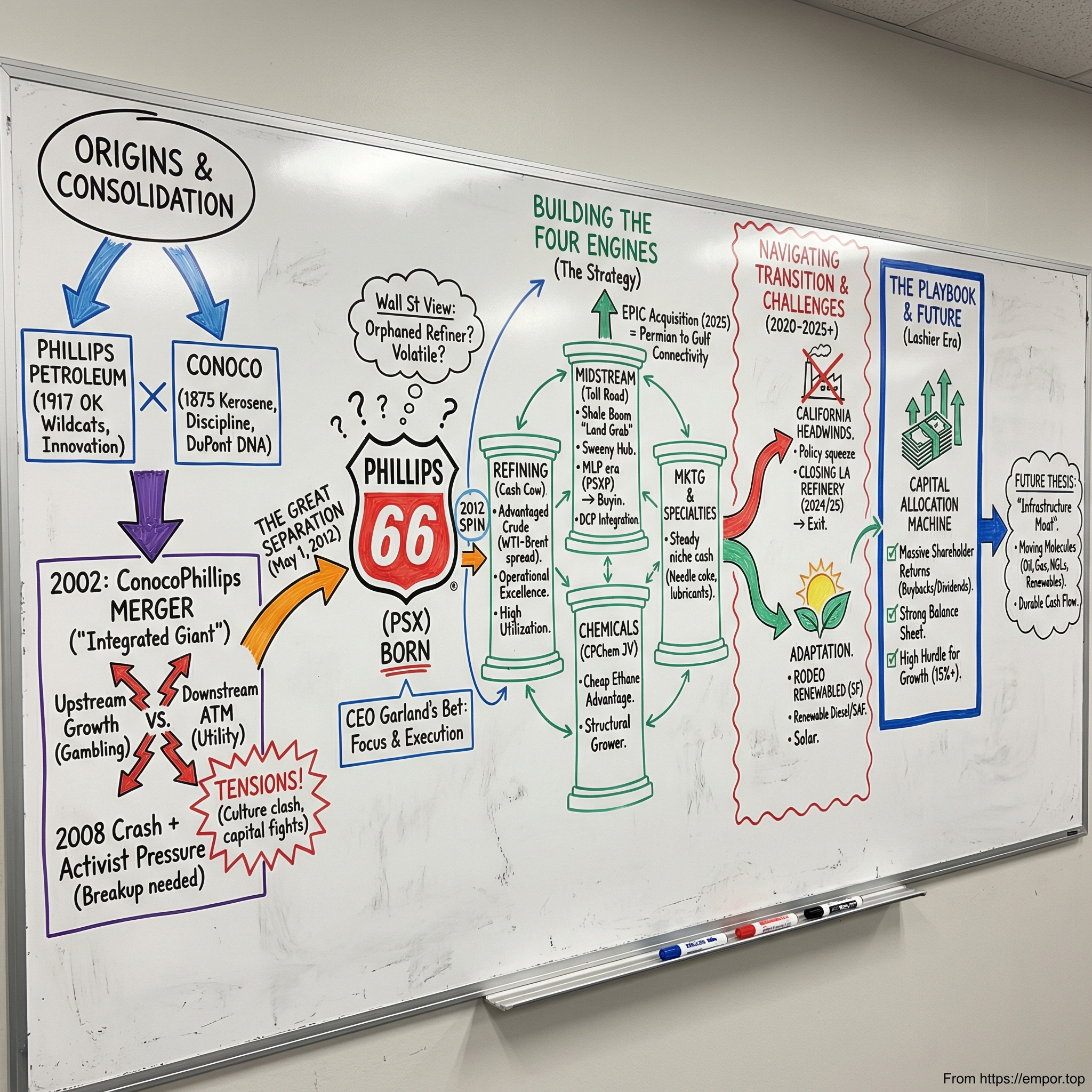 Phillips 66 visual story map