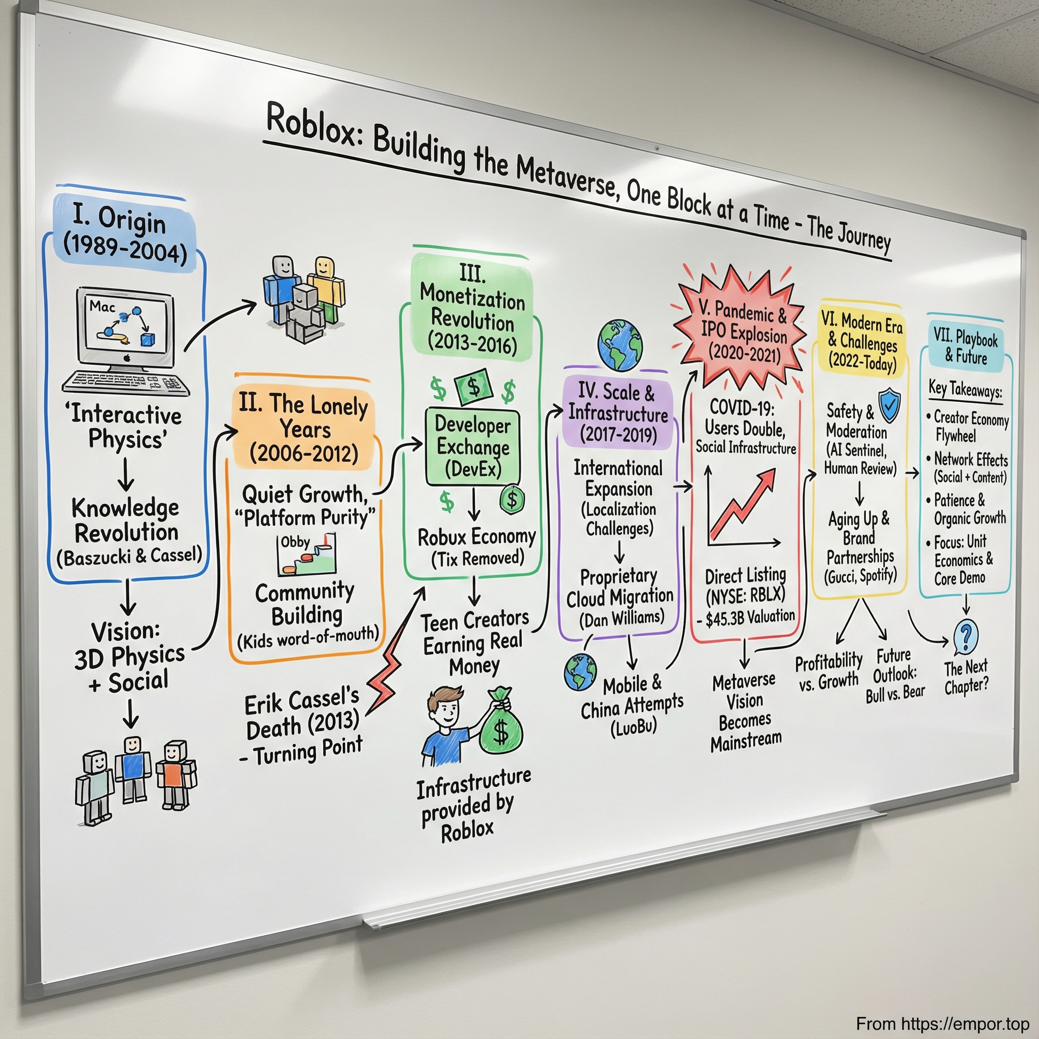 Roblox visual story map